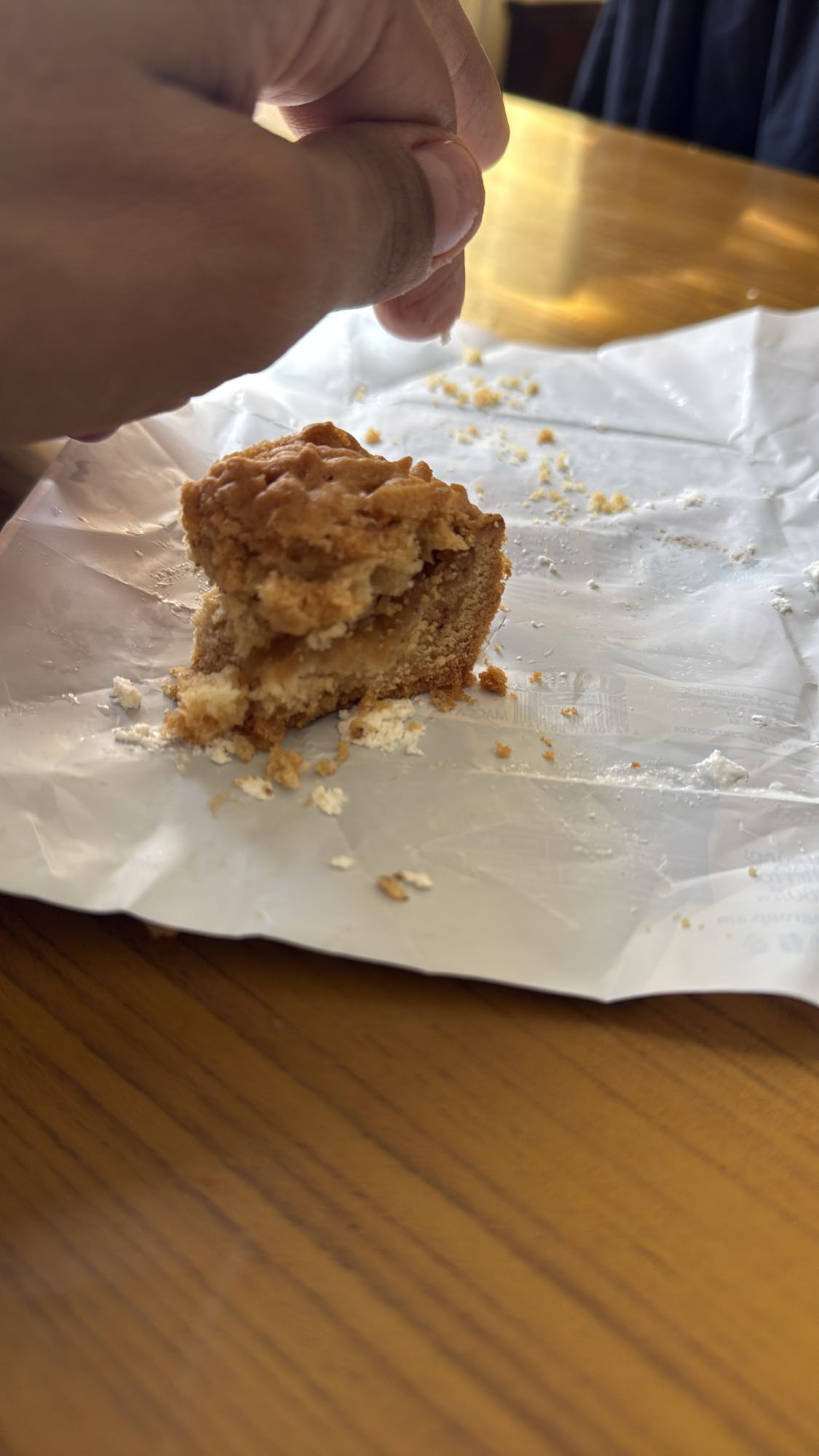 Apple crumble bite