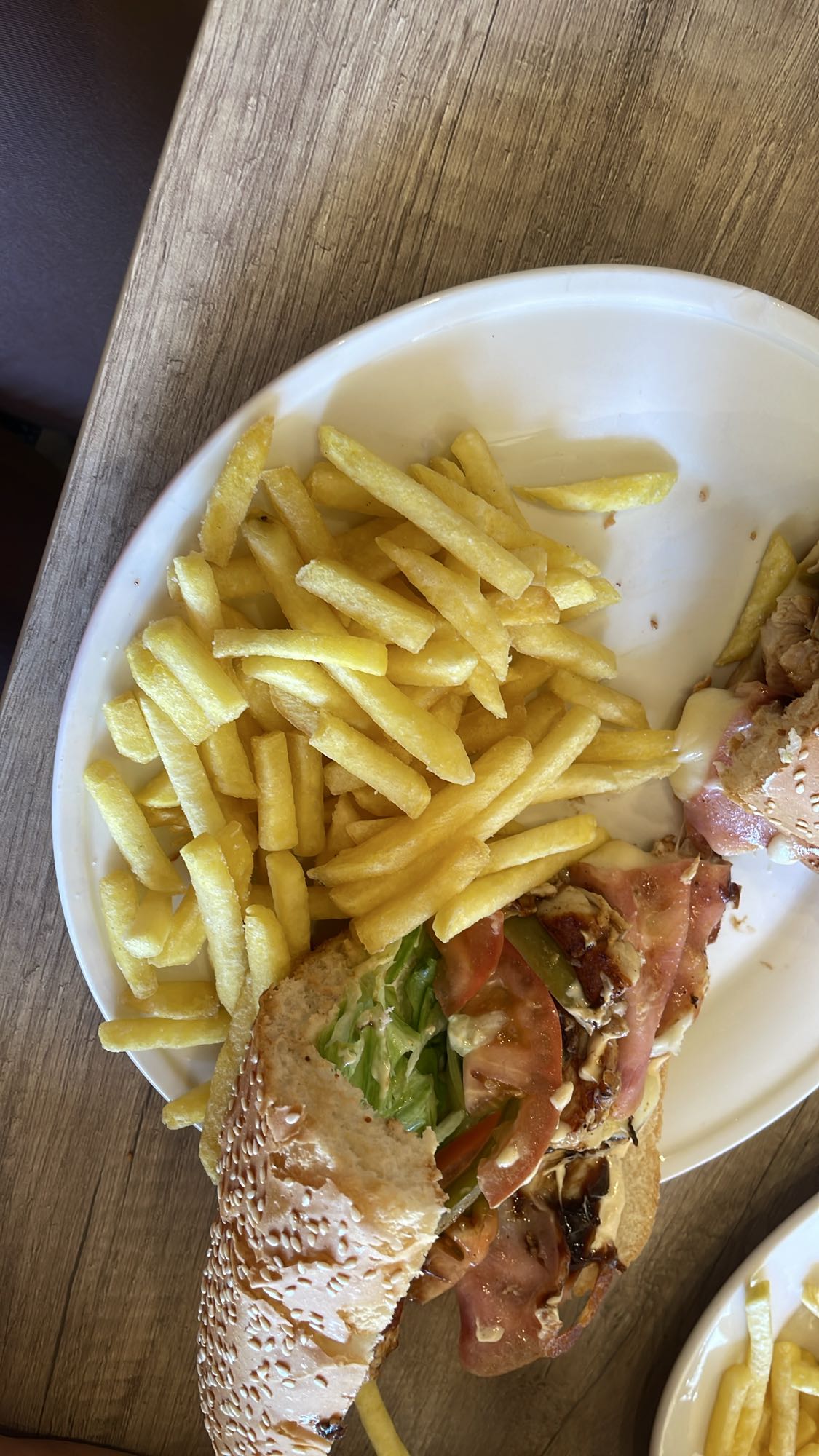 Chicken sandwich & fries