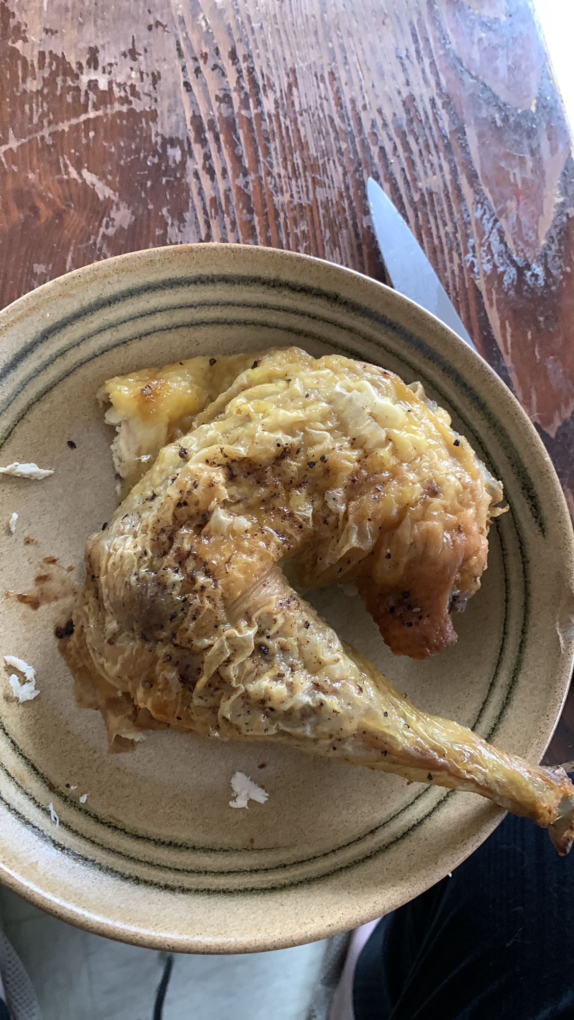 Cuisse de poulet rôti