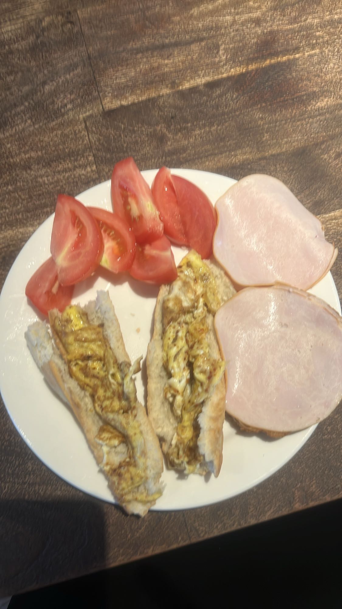 Broodje ei en kipfilet