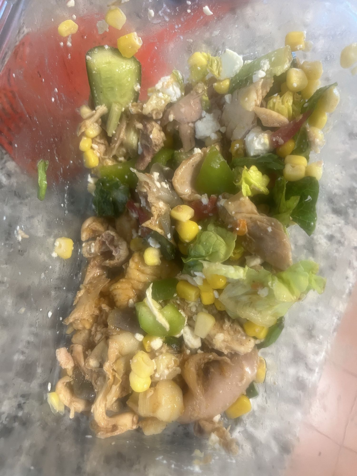 Kycklingsallad med majs