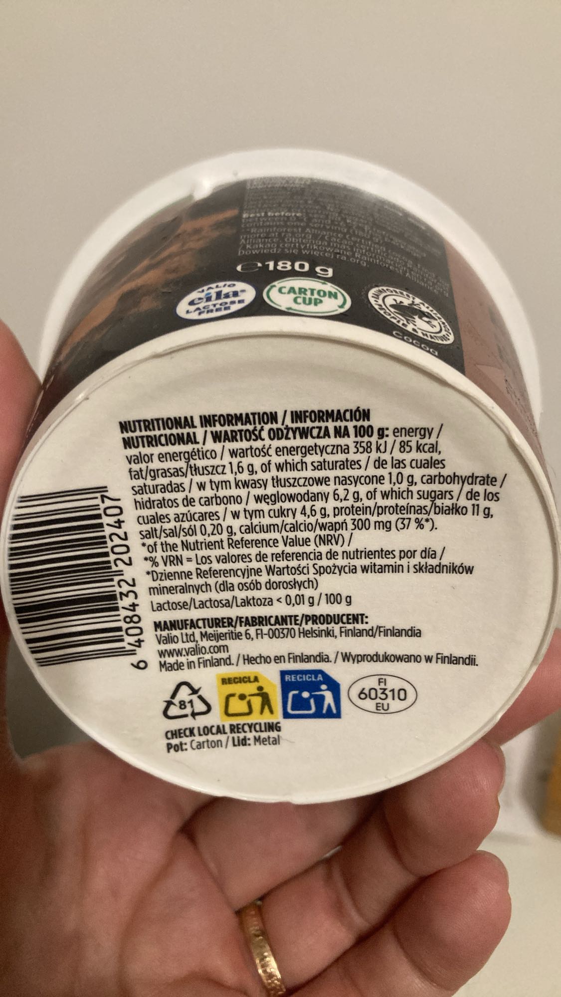 Chocolate Protein Yogurt