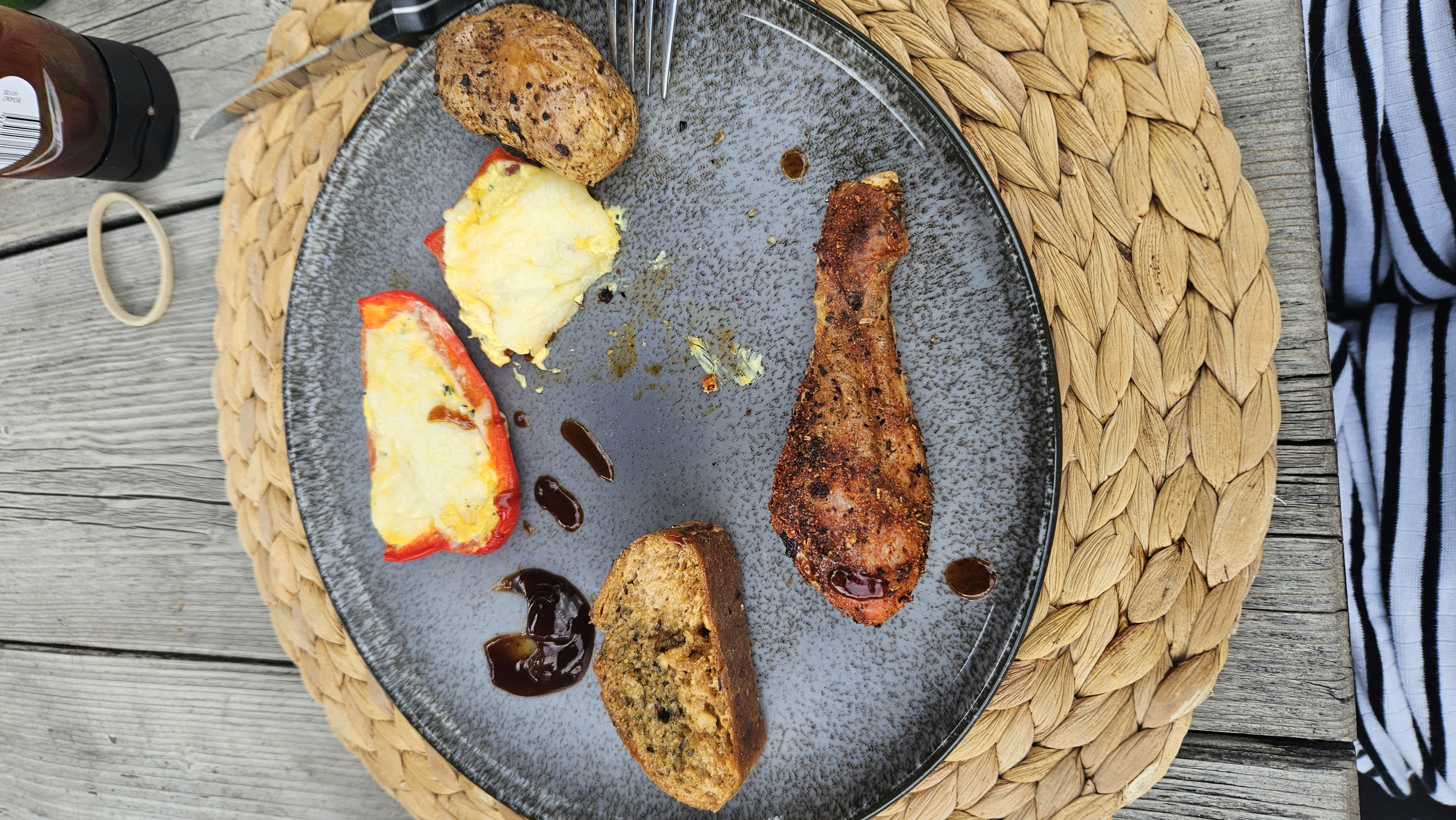 Gegrilltes Hähnchen & Gemüse