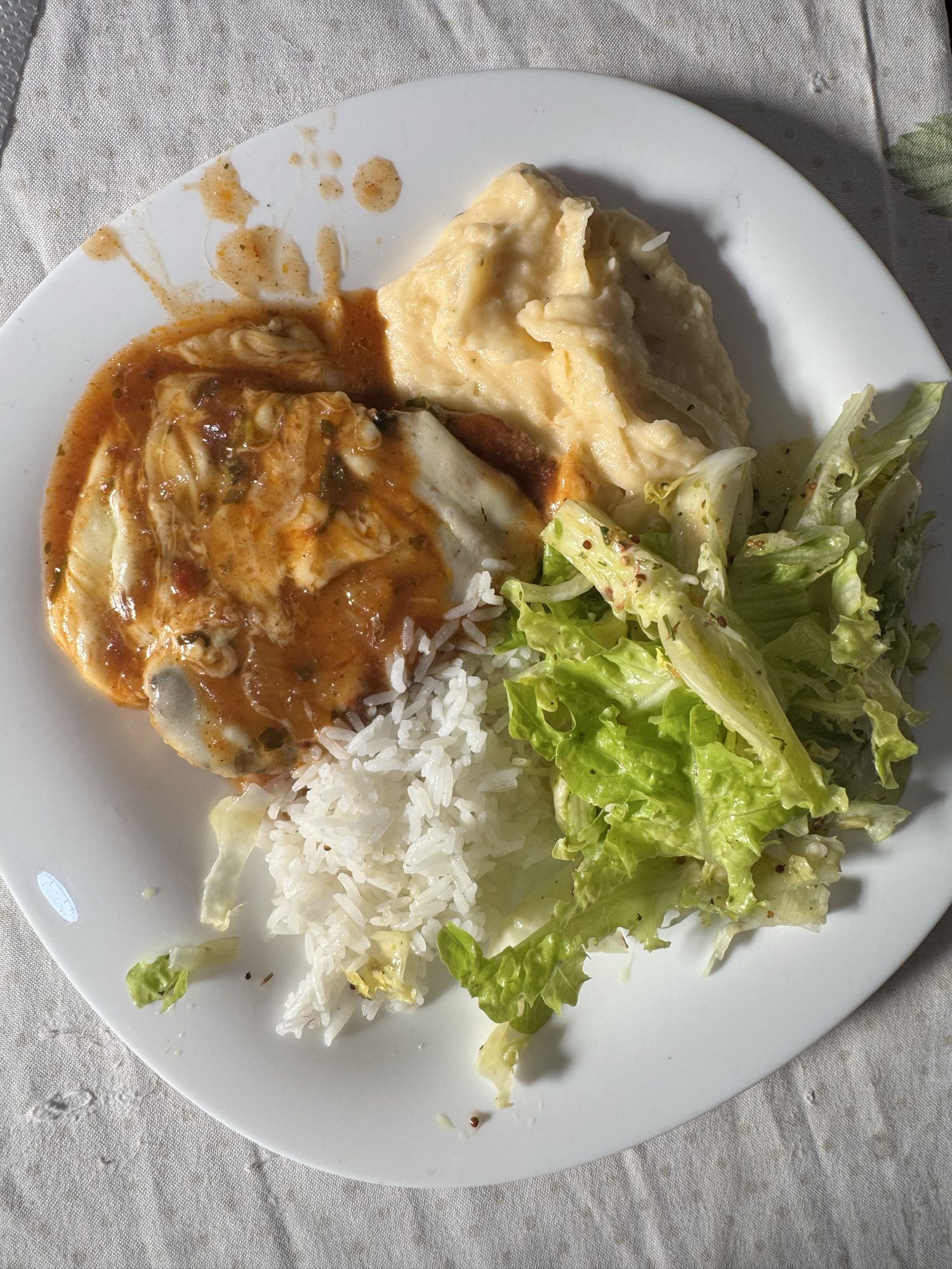 Frango ao molho com arroz