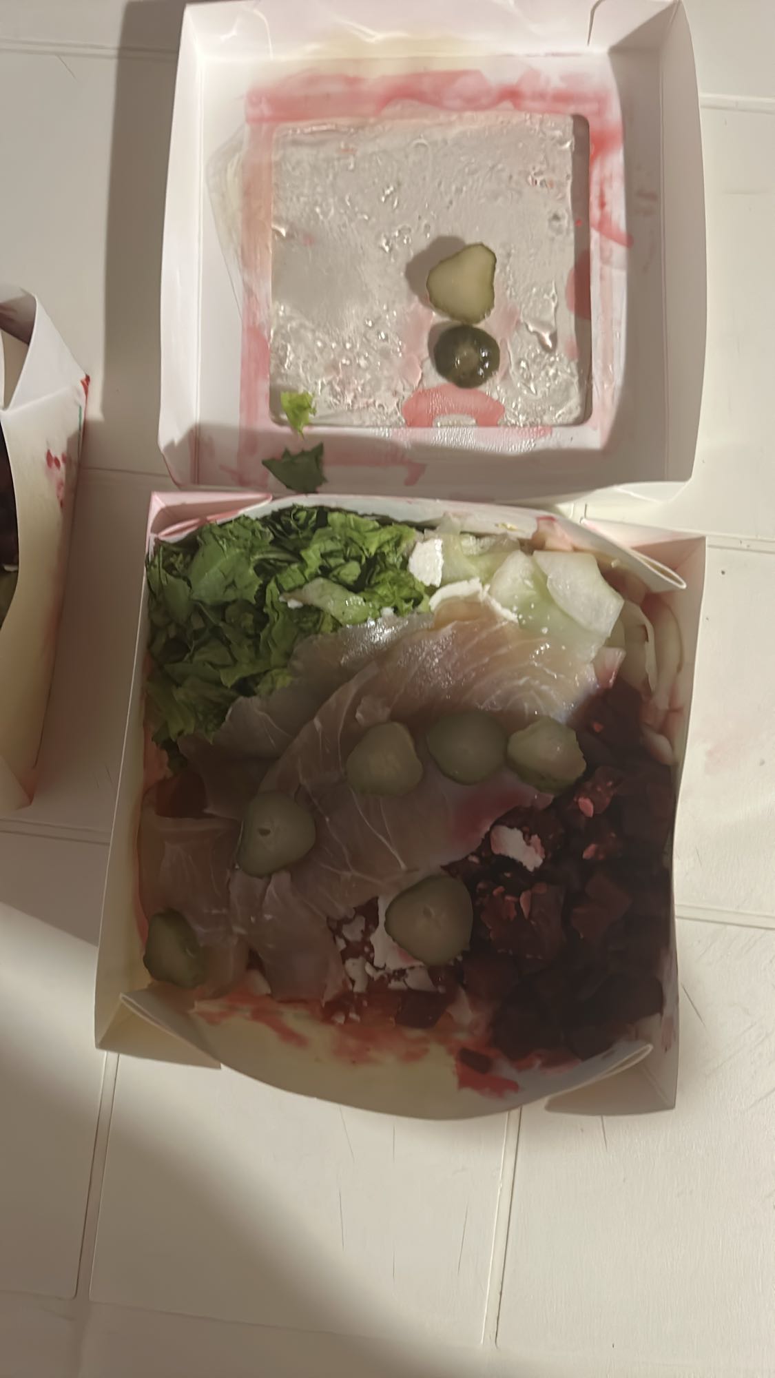 salade jambon et légumes