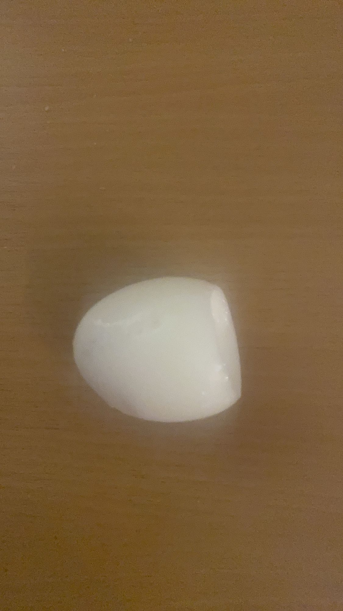 Połówka jajka na twardo