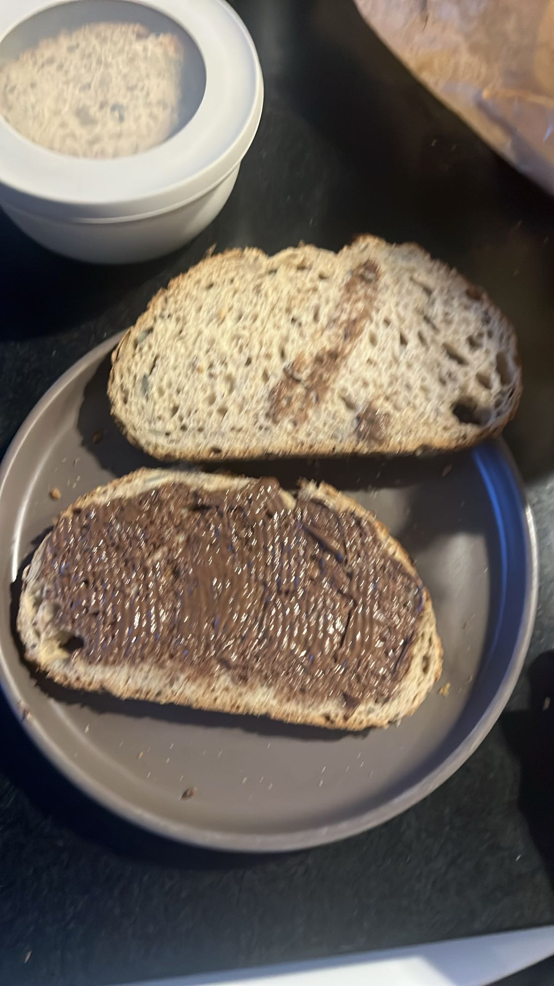 boterham met chocopasta