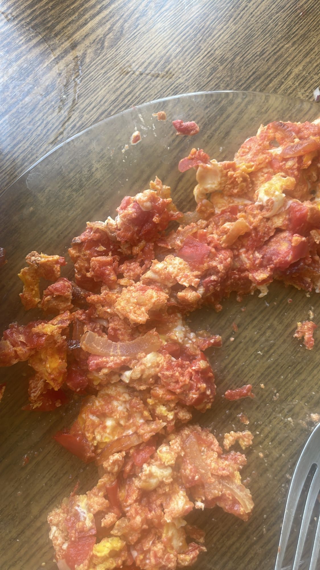 яичница с помидорами