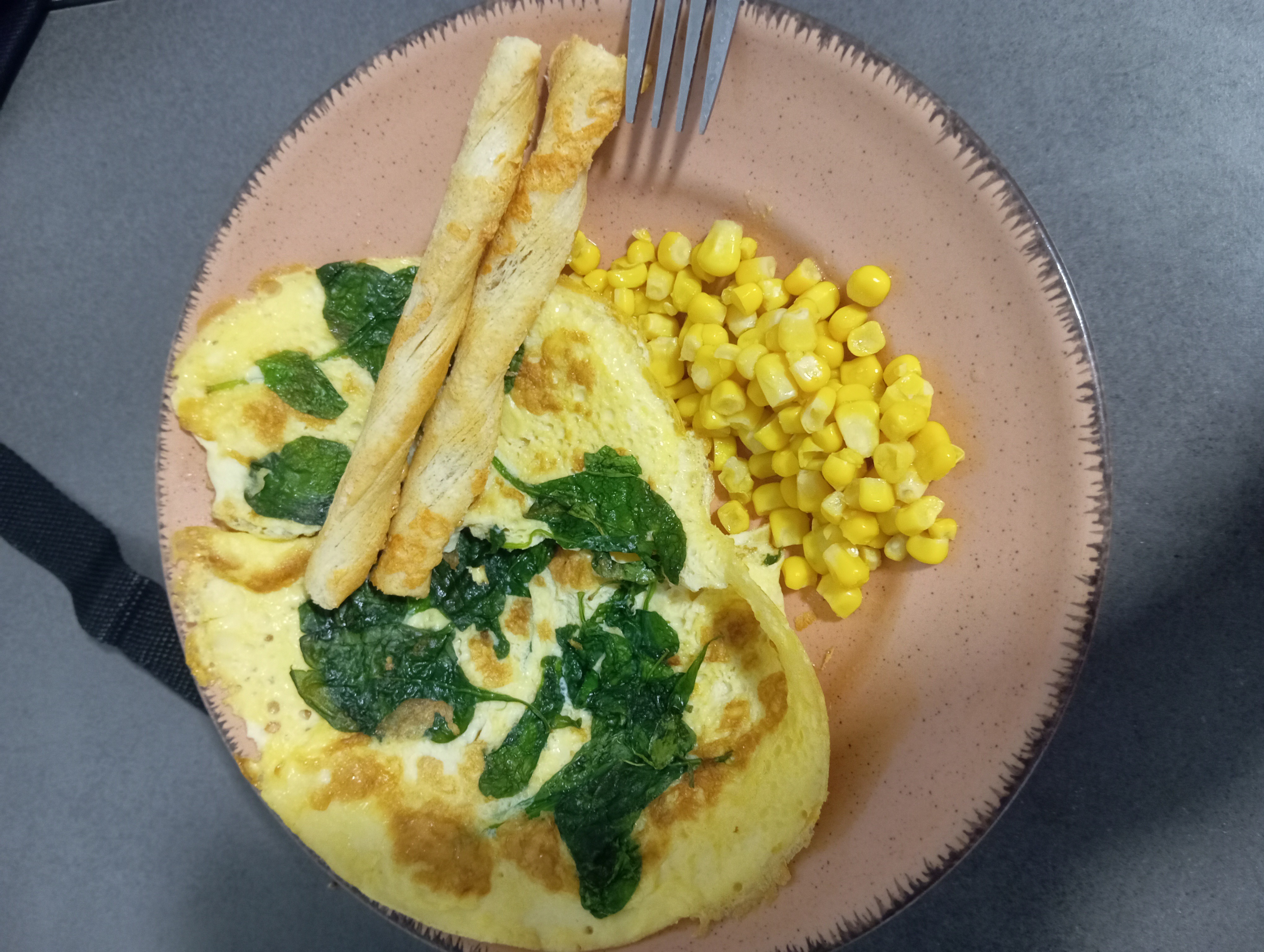 Spinach Omelette Plate