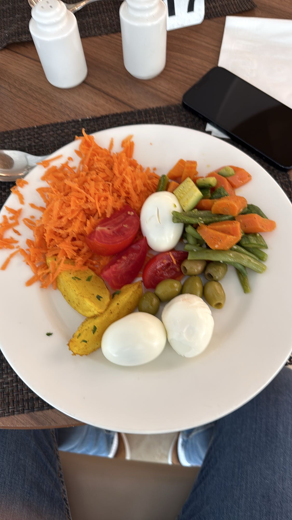 Egg Veggie Salad Plate