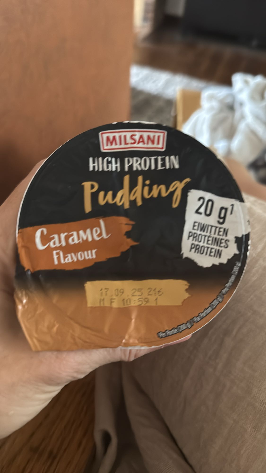 karamel proteïnepudding