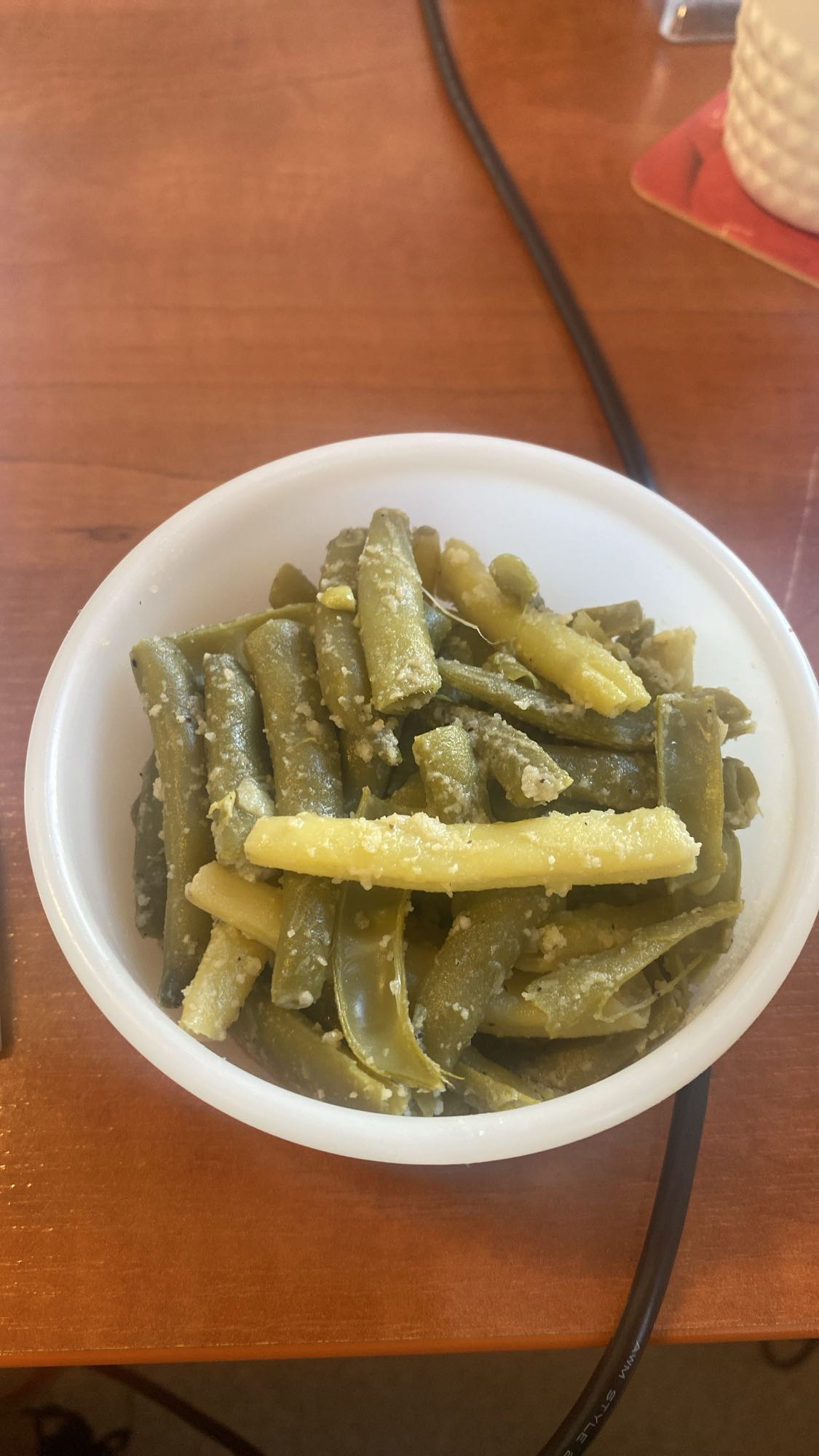 fasolka z parmezanem