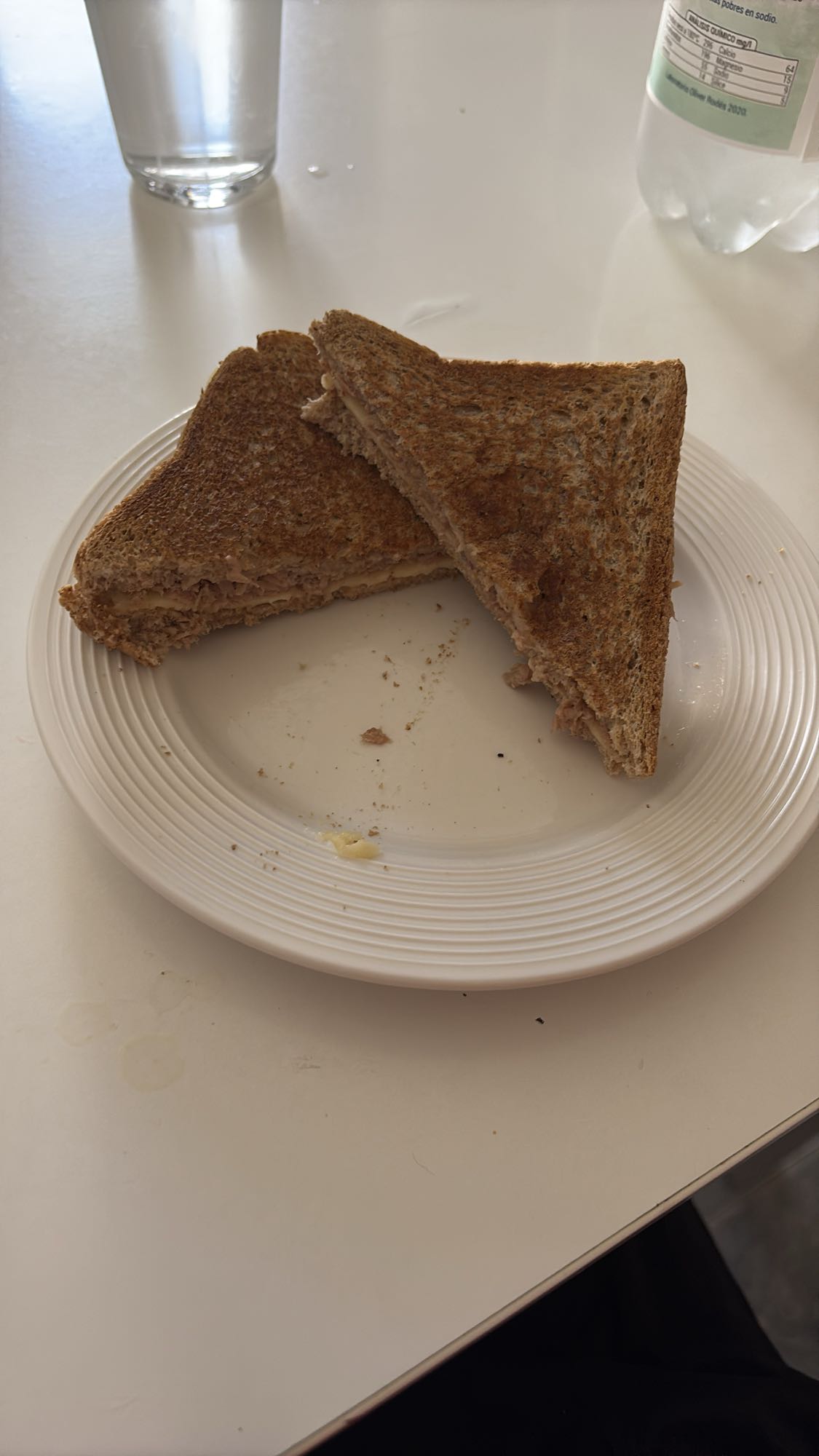 Sándwich integral de atún