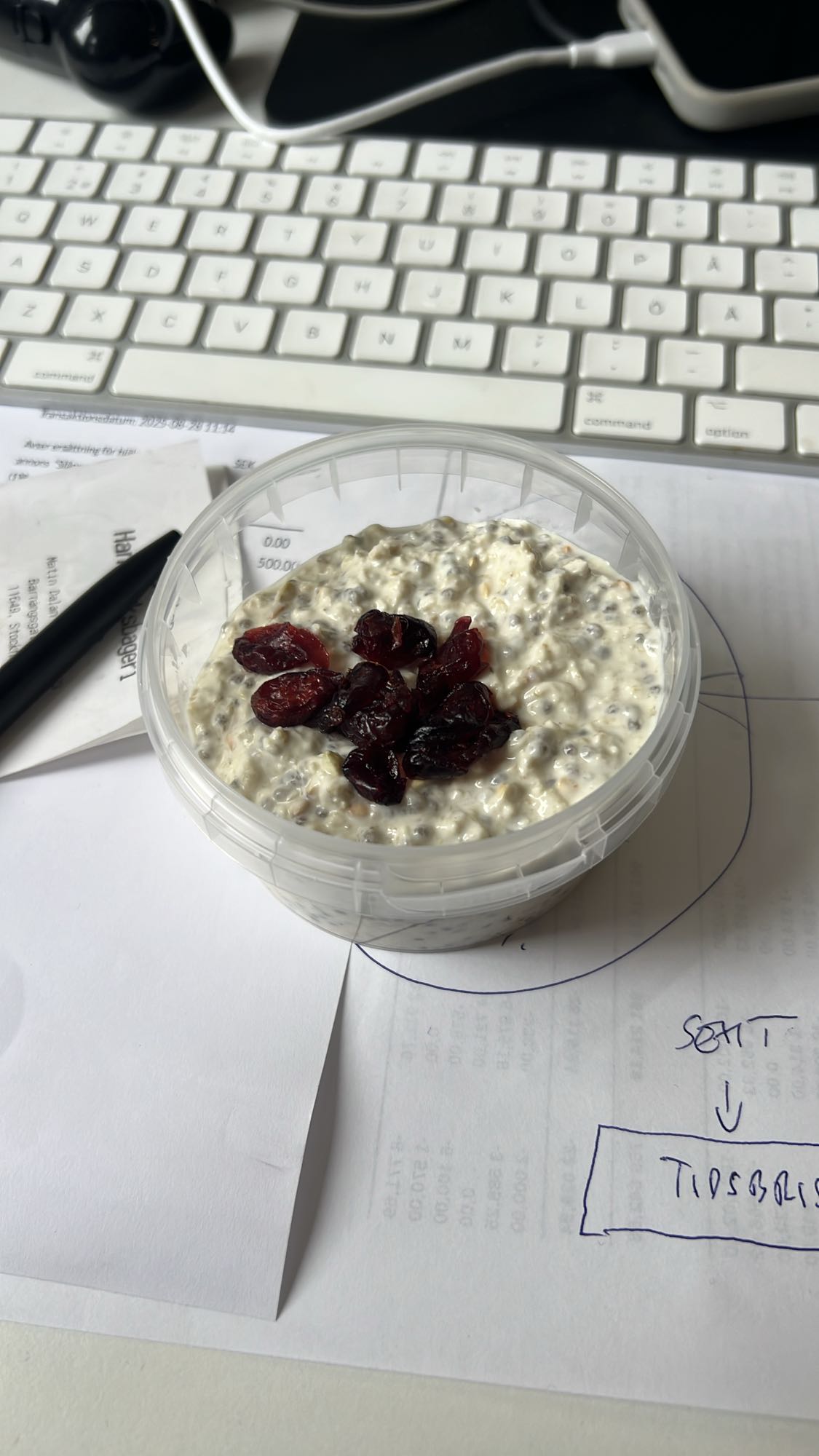 Overnight oats bär