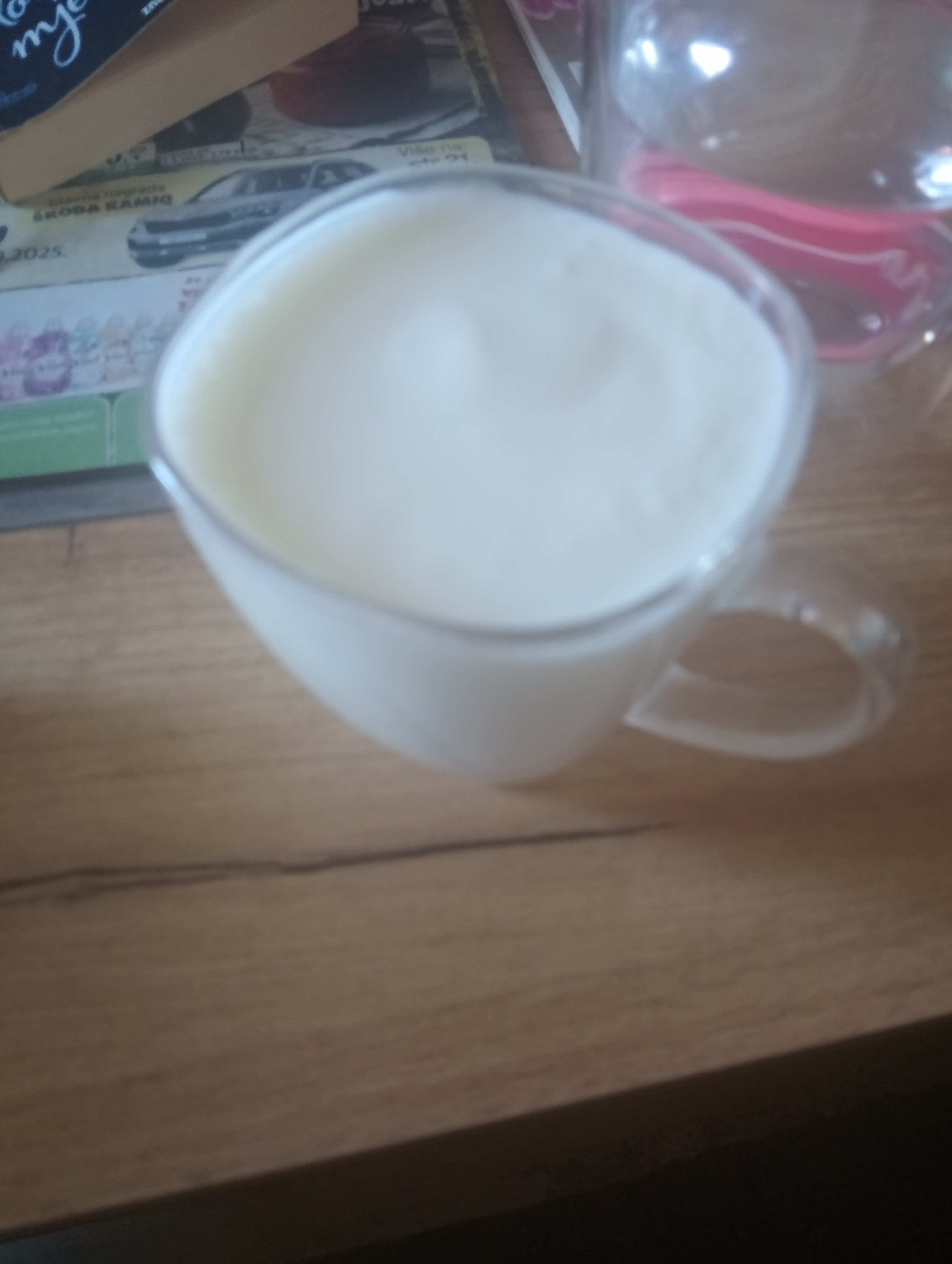 Cup of milk foam