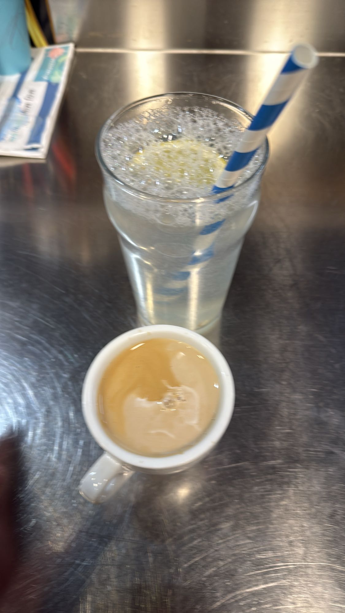 Espresso and sparkling water