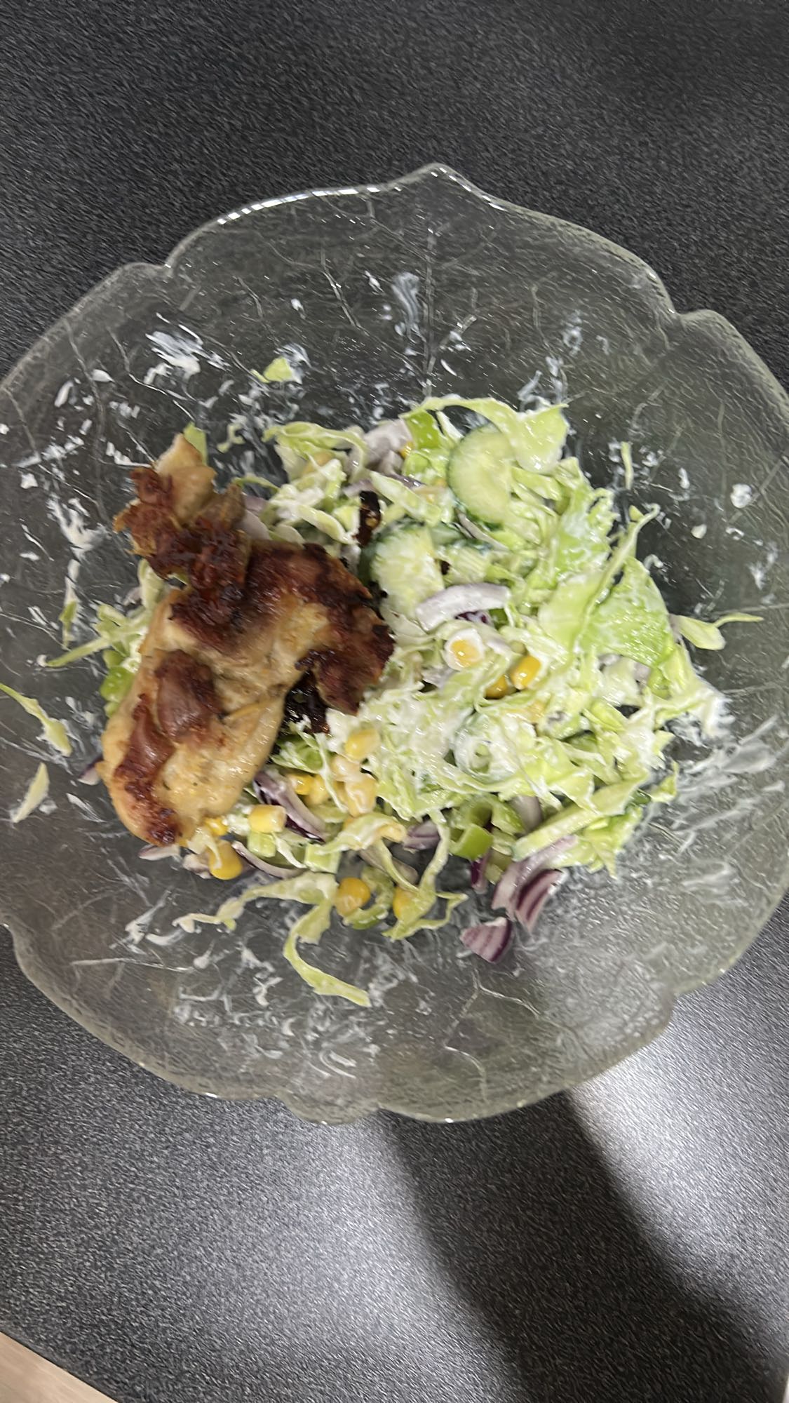 Kyllingsalat med dressing