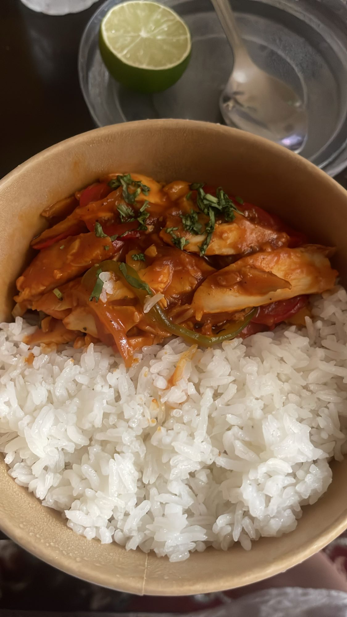 Chicken curry with rice