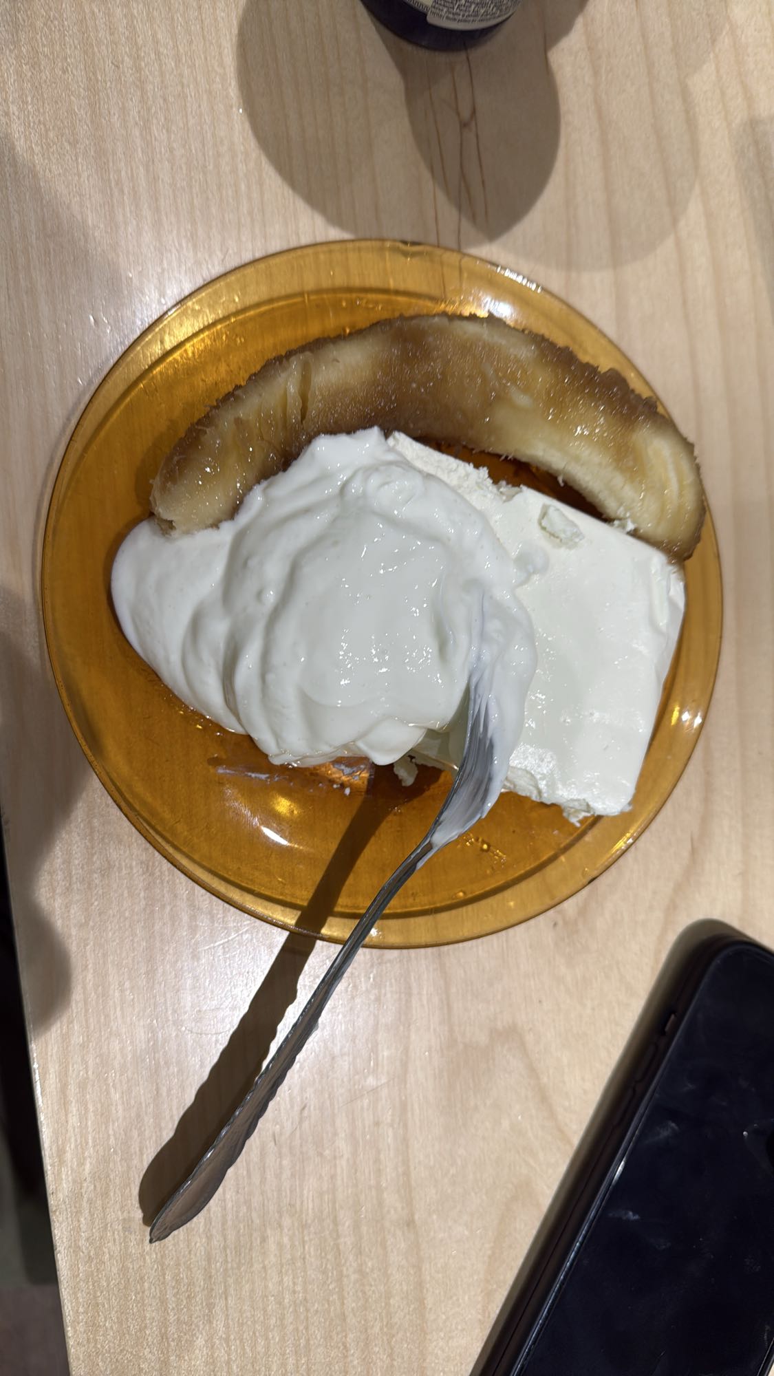 Banana Yogurt Cheese Plate