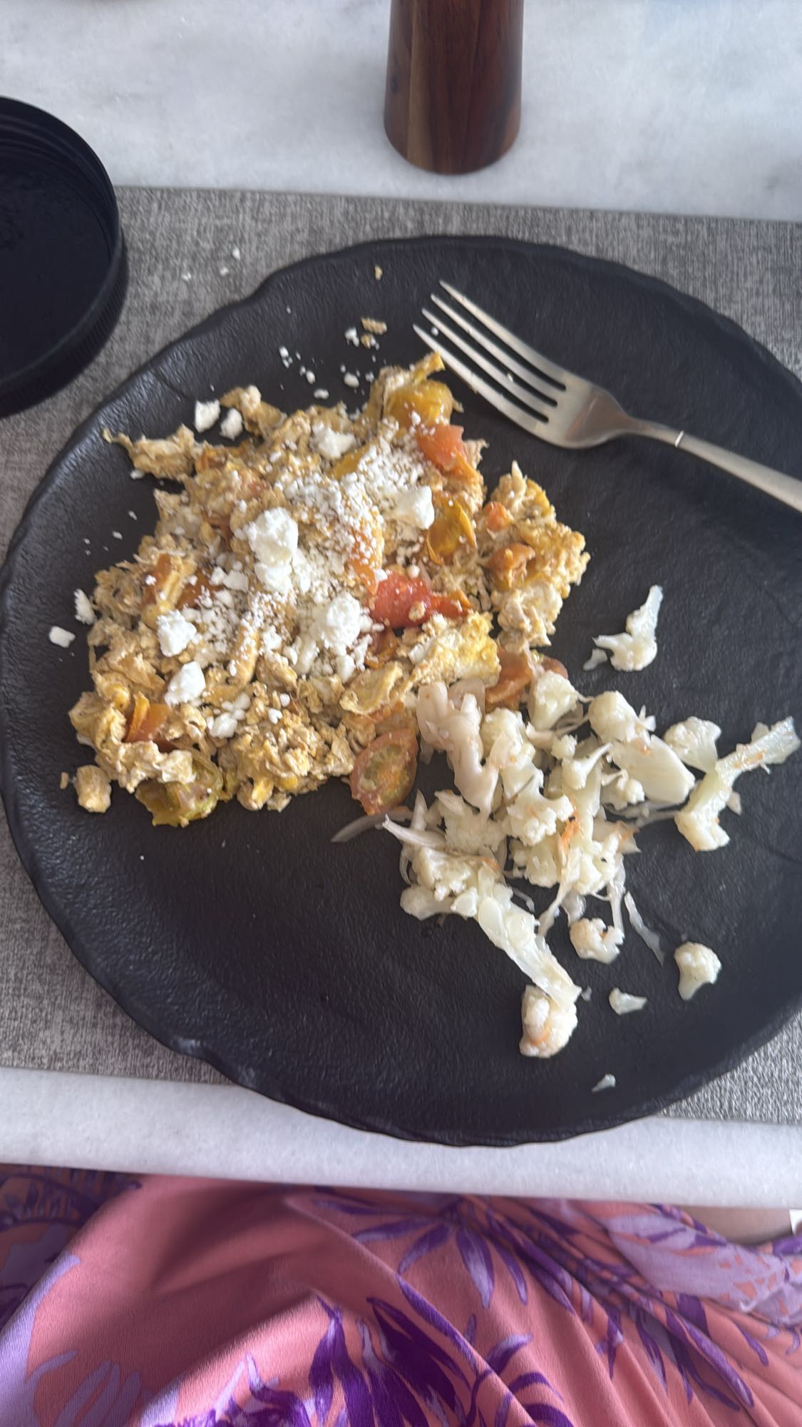 Huevos con verduras
