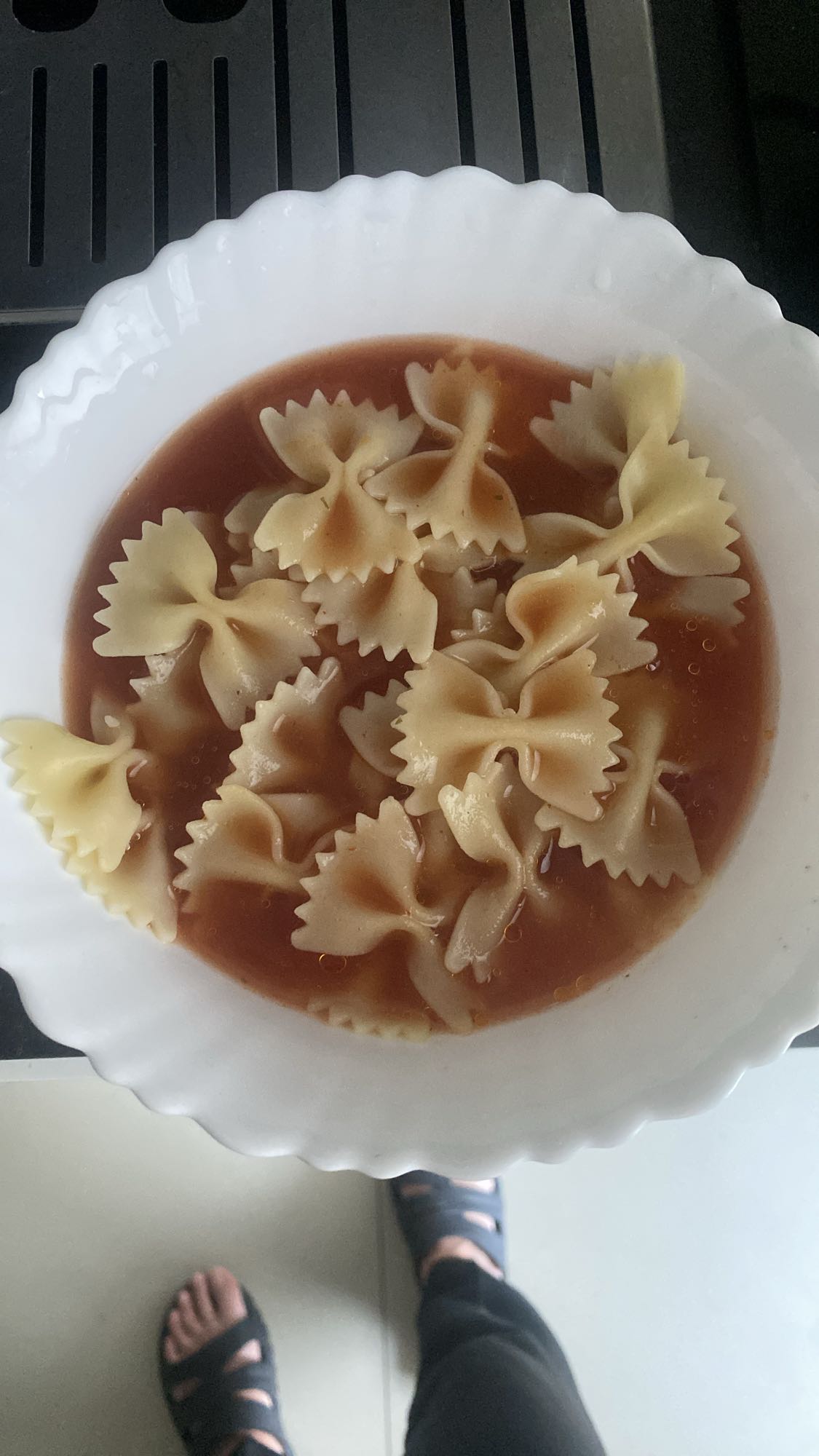 makaron w sosie pomidorowym