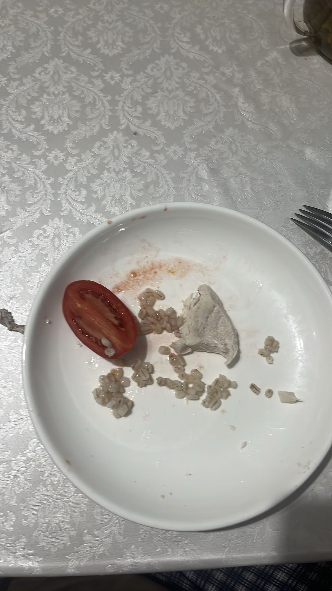 Курица с перловкой