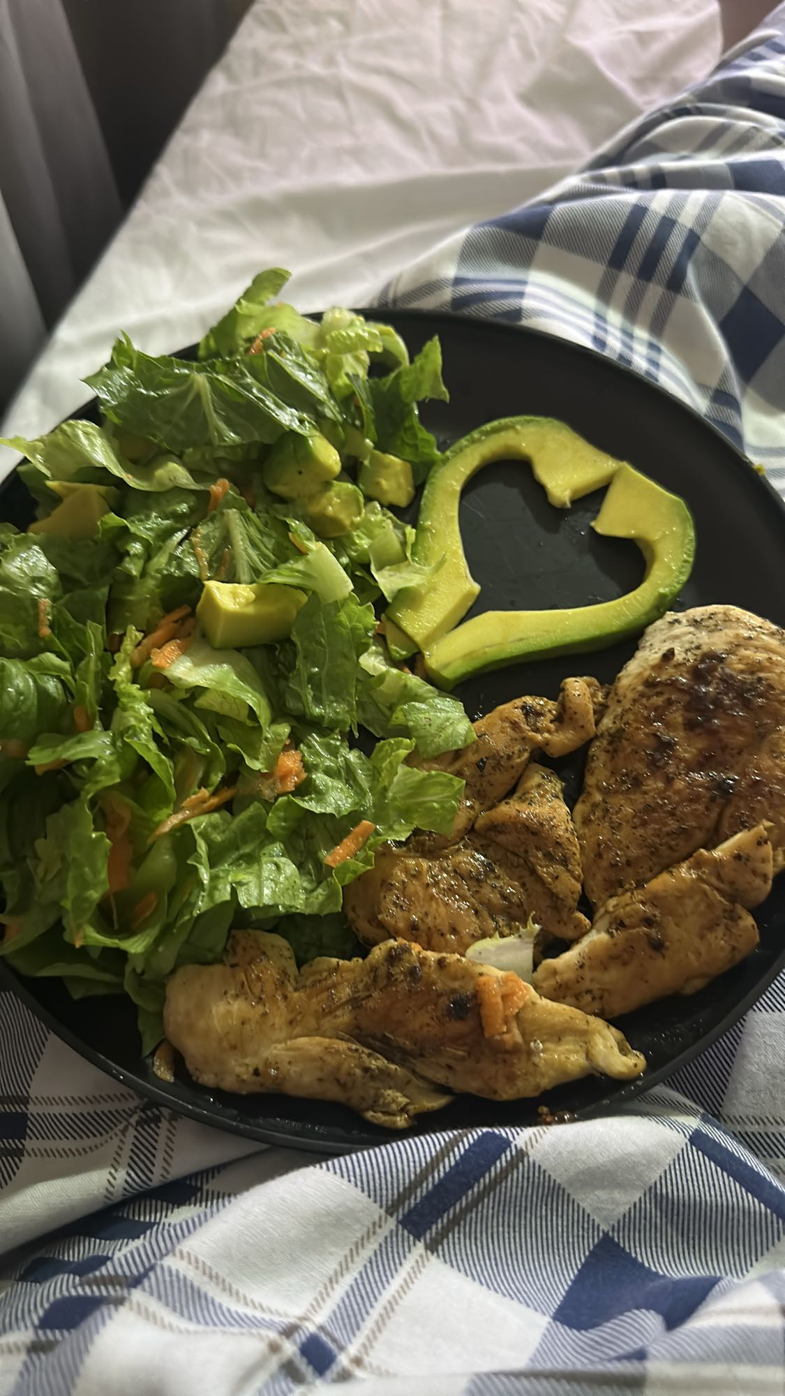 Pollo con ensalada fresca