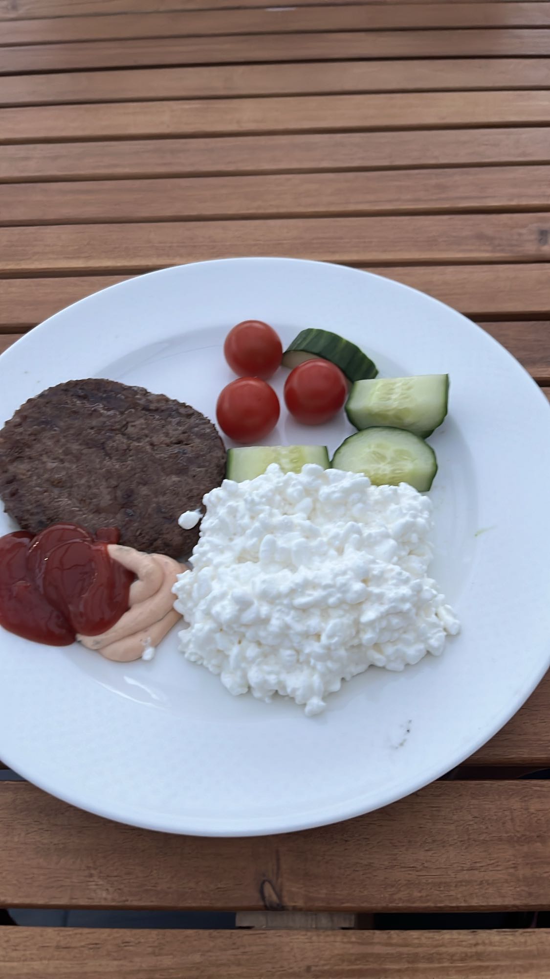 Keso och biff tallrik