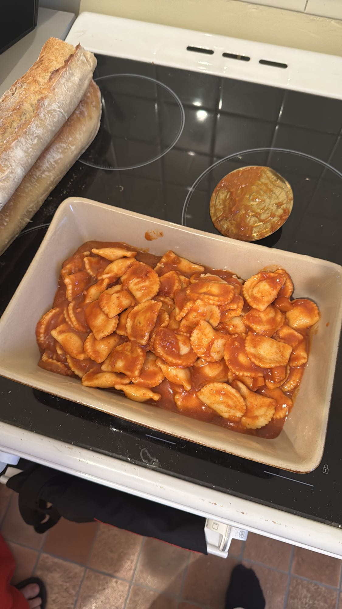 Raviolis sauce tomate