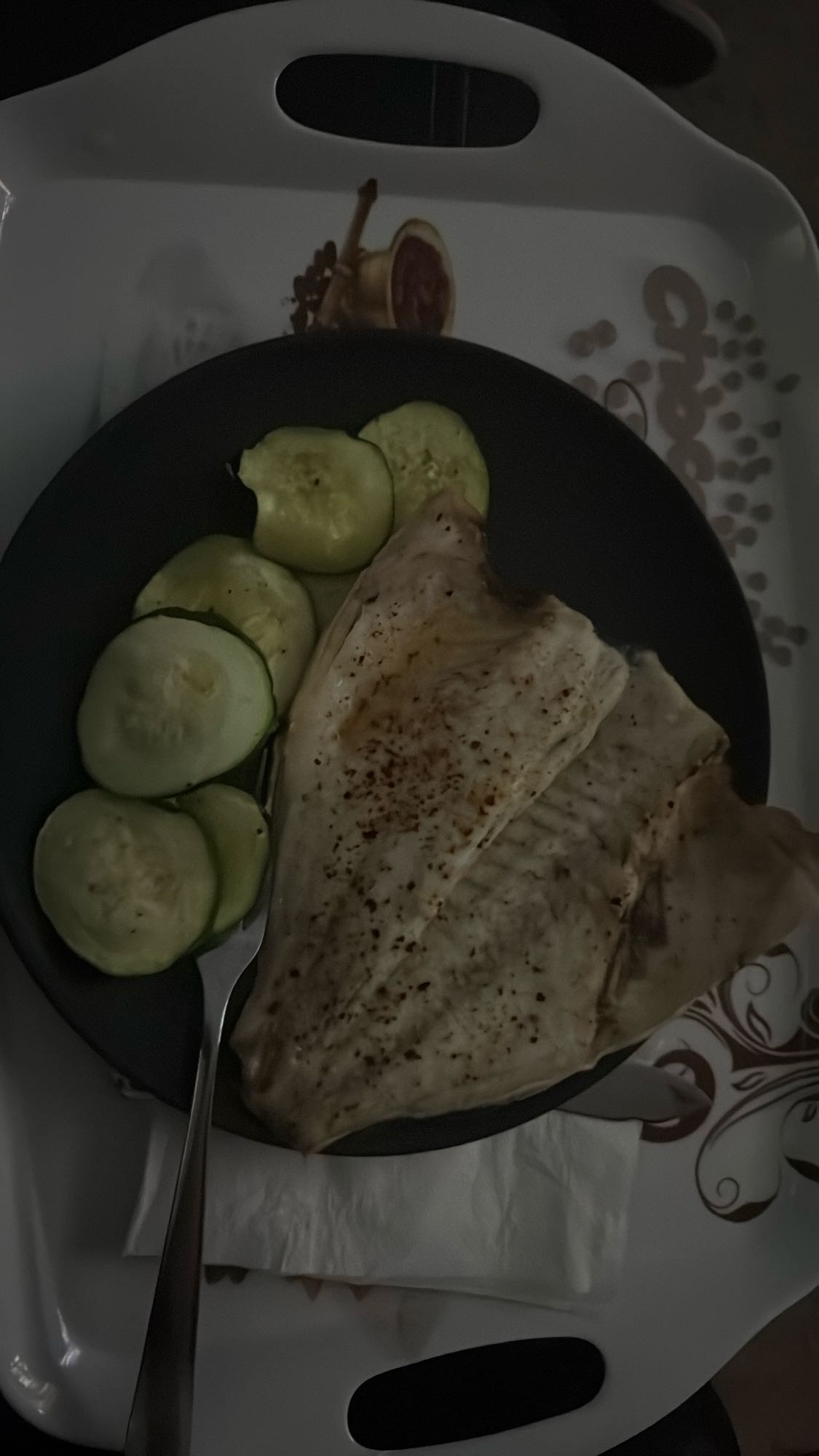 Dorada con calabacín