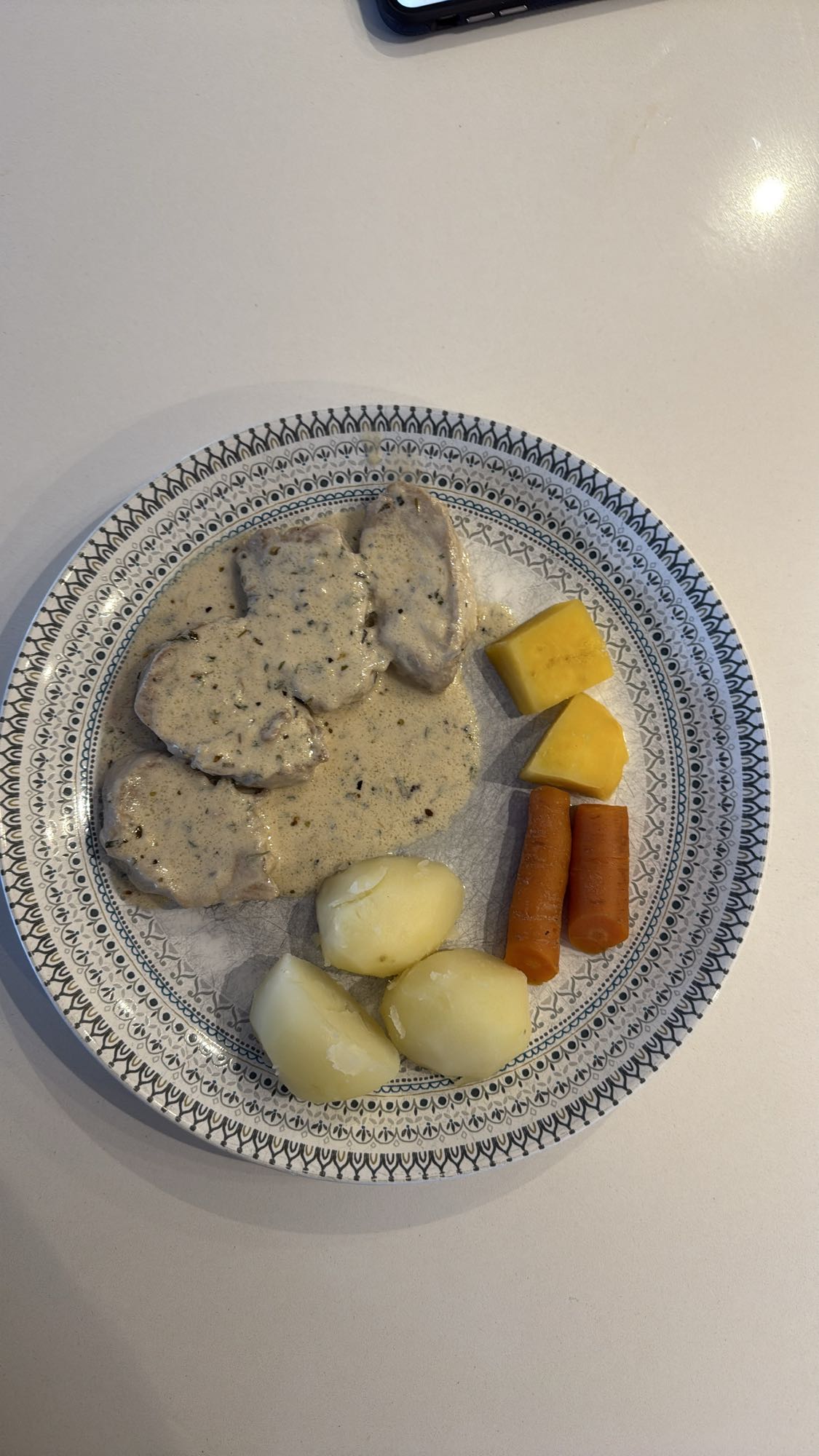 Filet de porc sauce crème