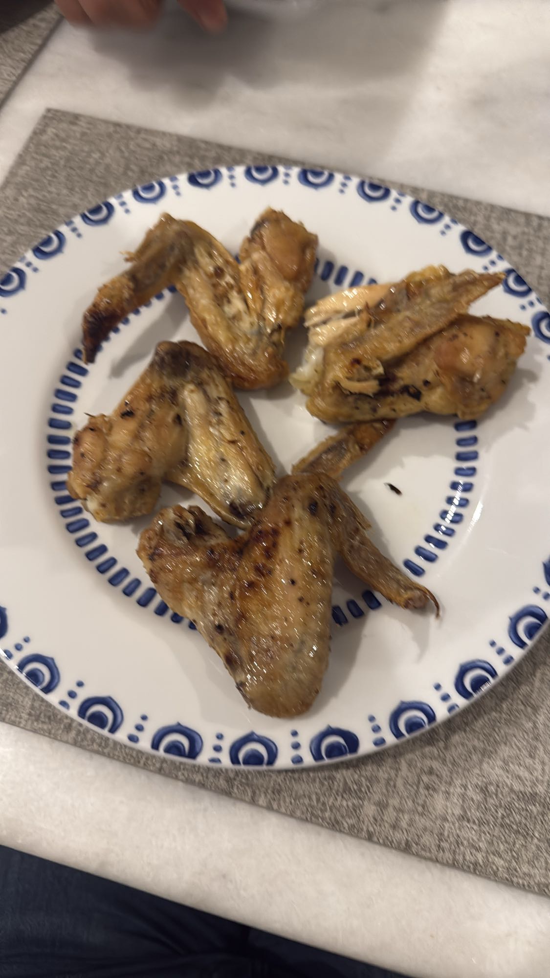 Alitas de pollo asadas