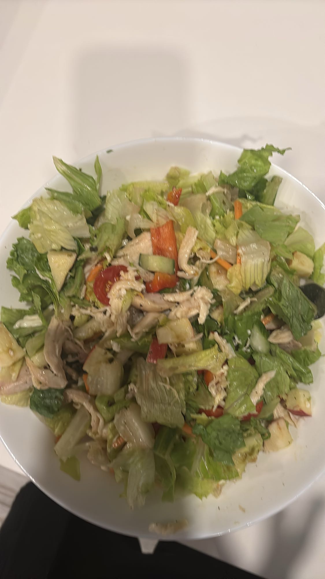 Salade poulet croquante