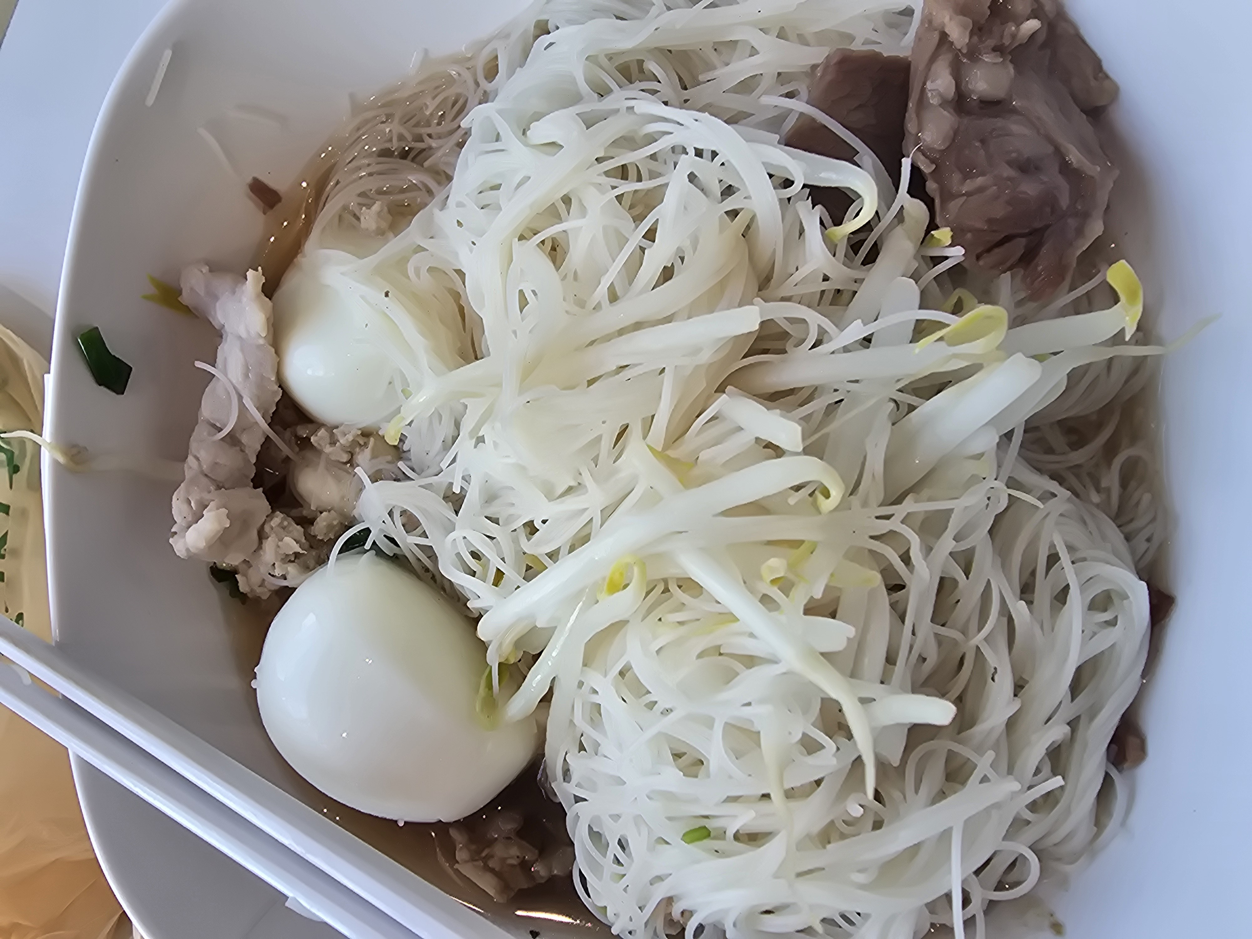 Rice Noodle Egg Soup
