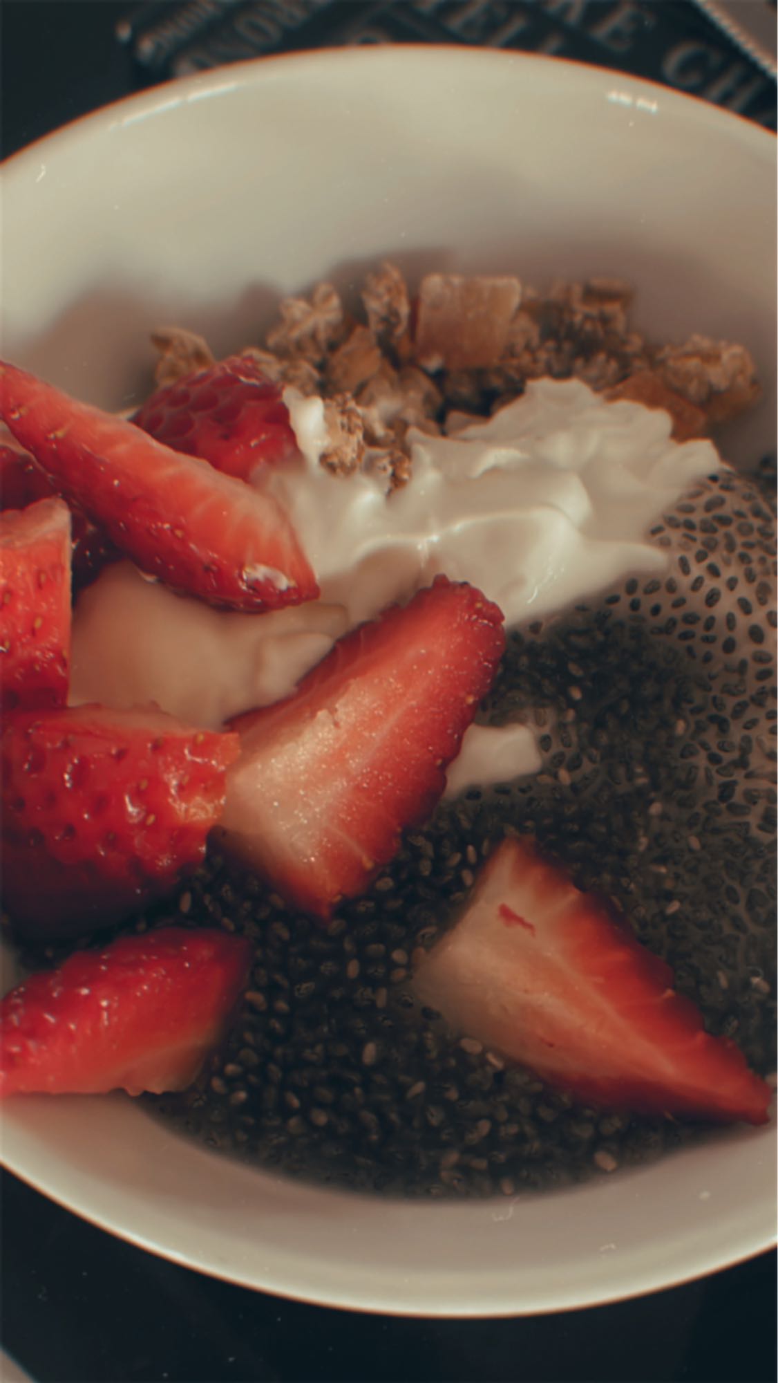 Strawberry Chia Yogurt Bowl