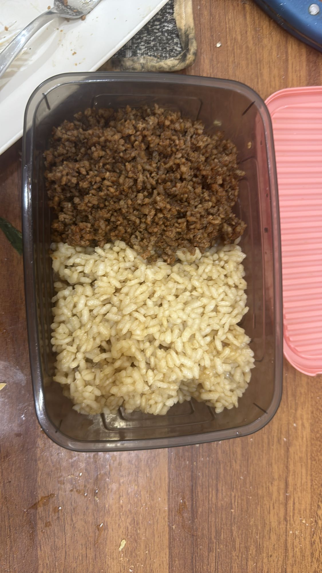 Rice with ground beef