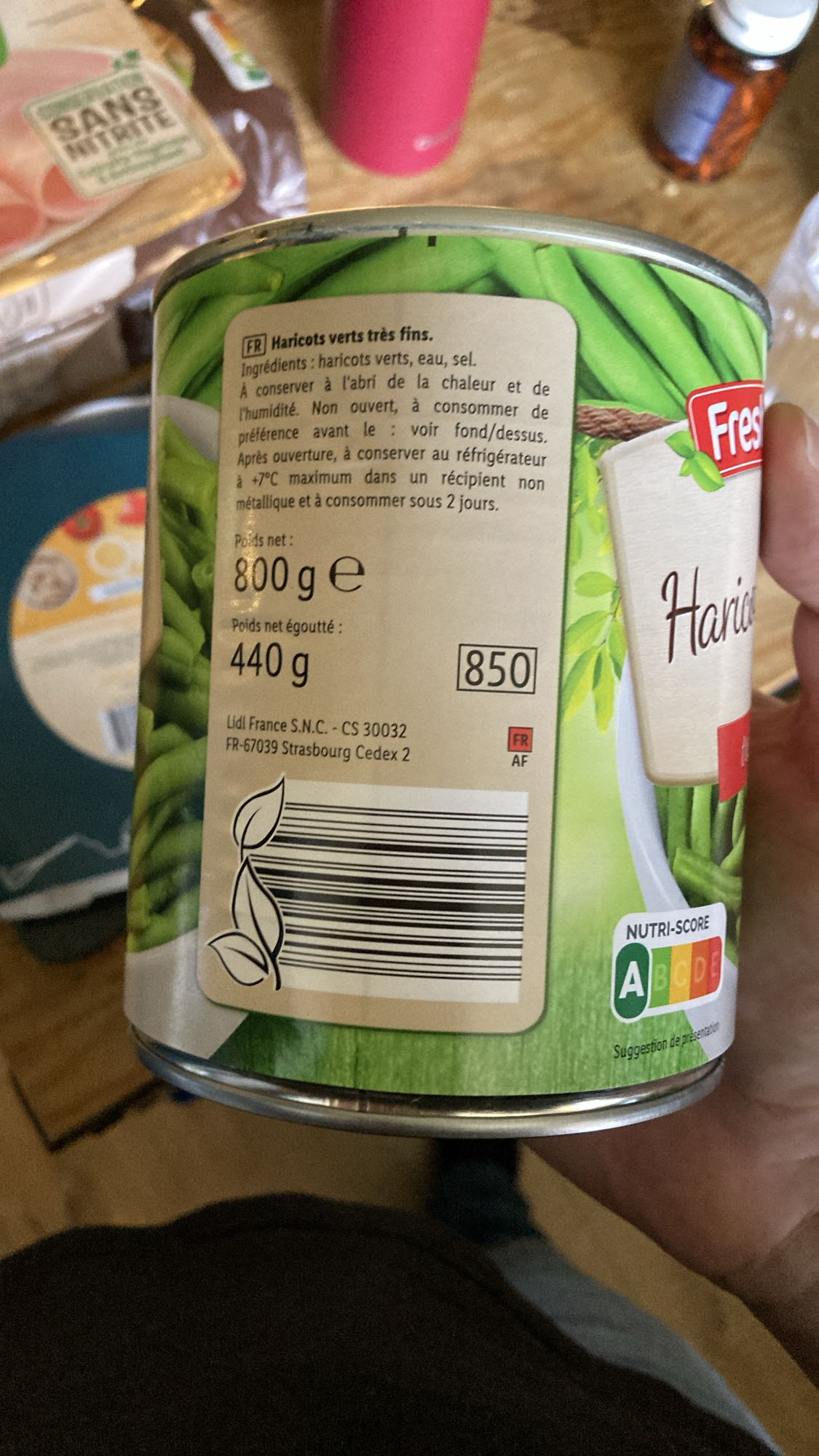 Haricots verts très fins