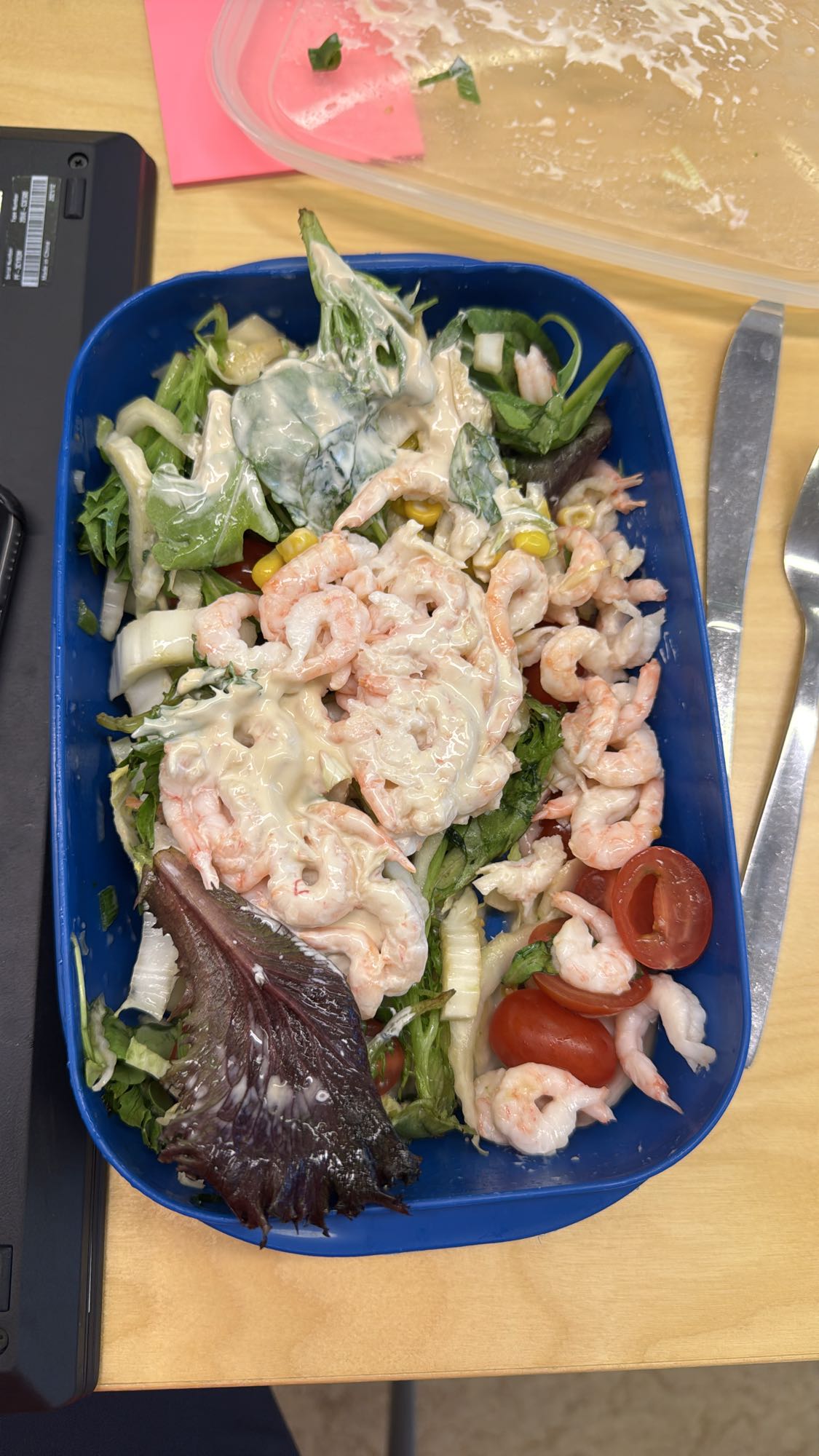 Räksallad med dressing