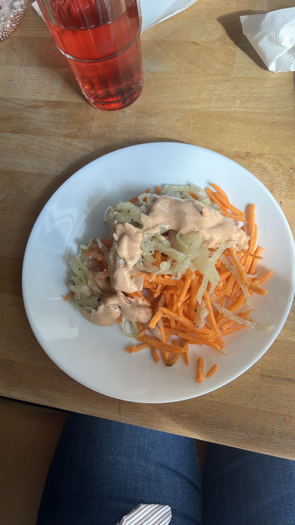 Morotssallad med dressing