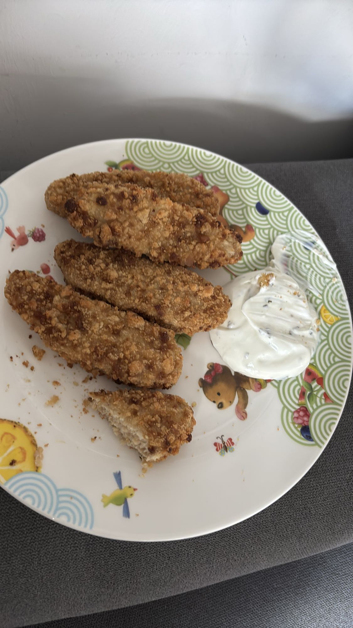 Chicken Tenders mit Dip