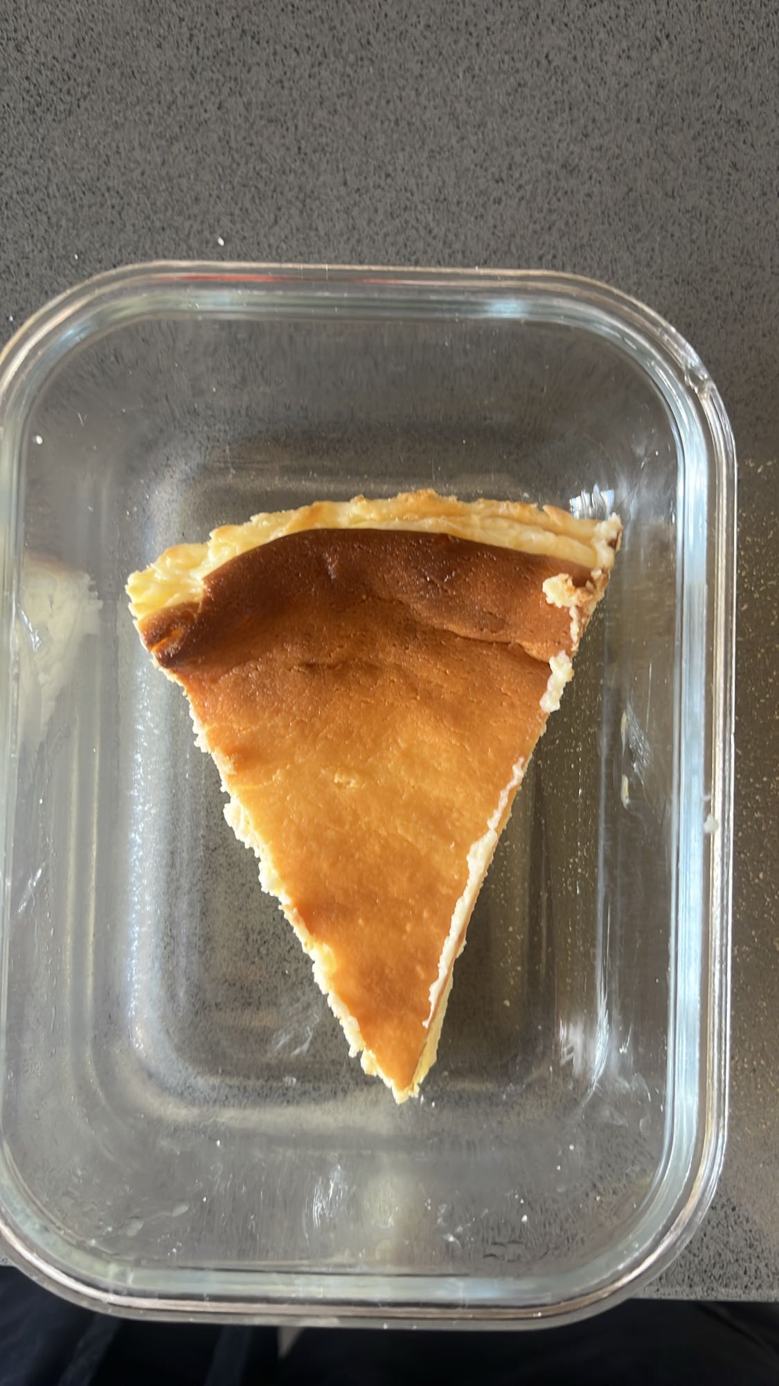 rebanada de tarta de queso