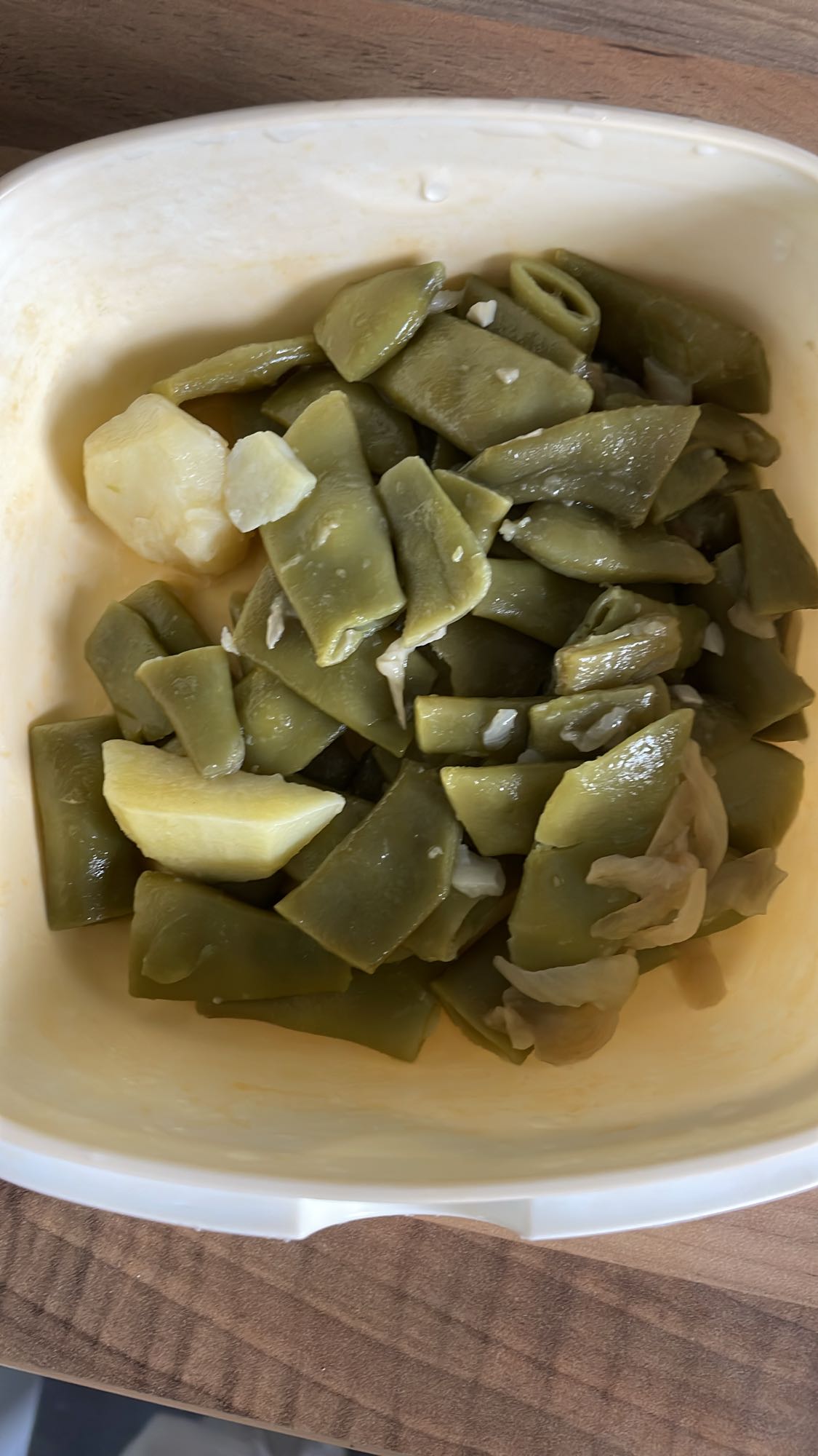 haricots verts et pommes de terre