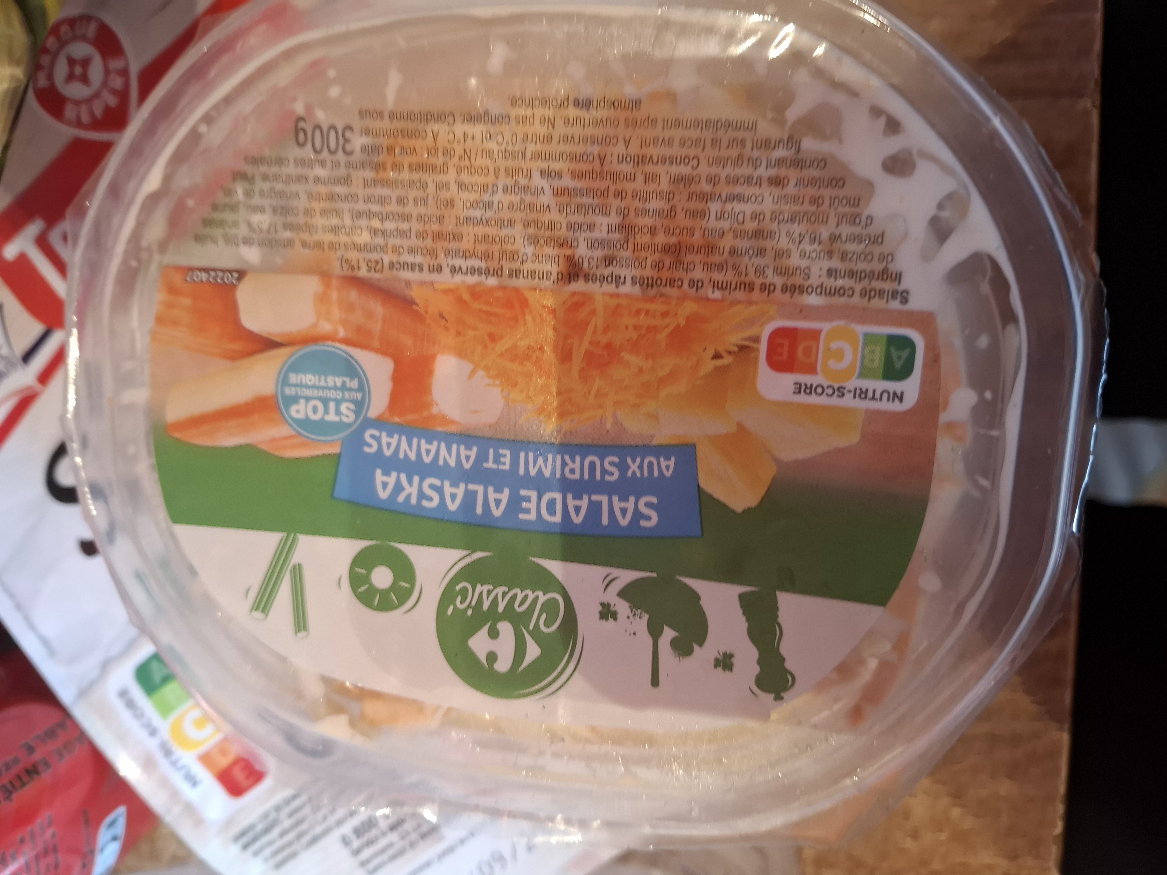 Salade surimi ananas