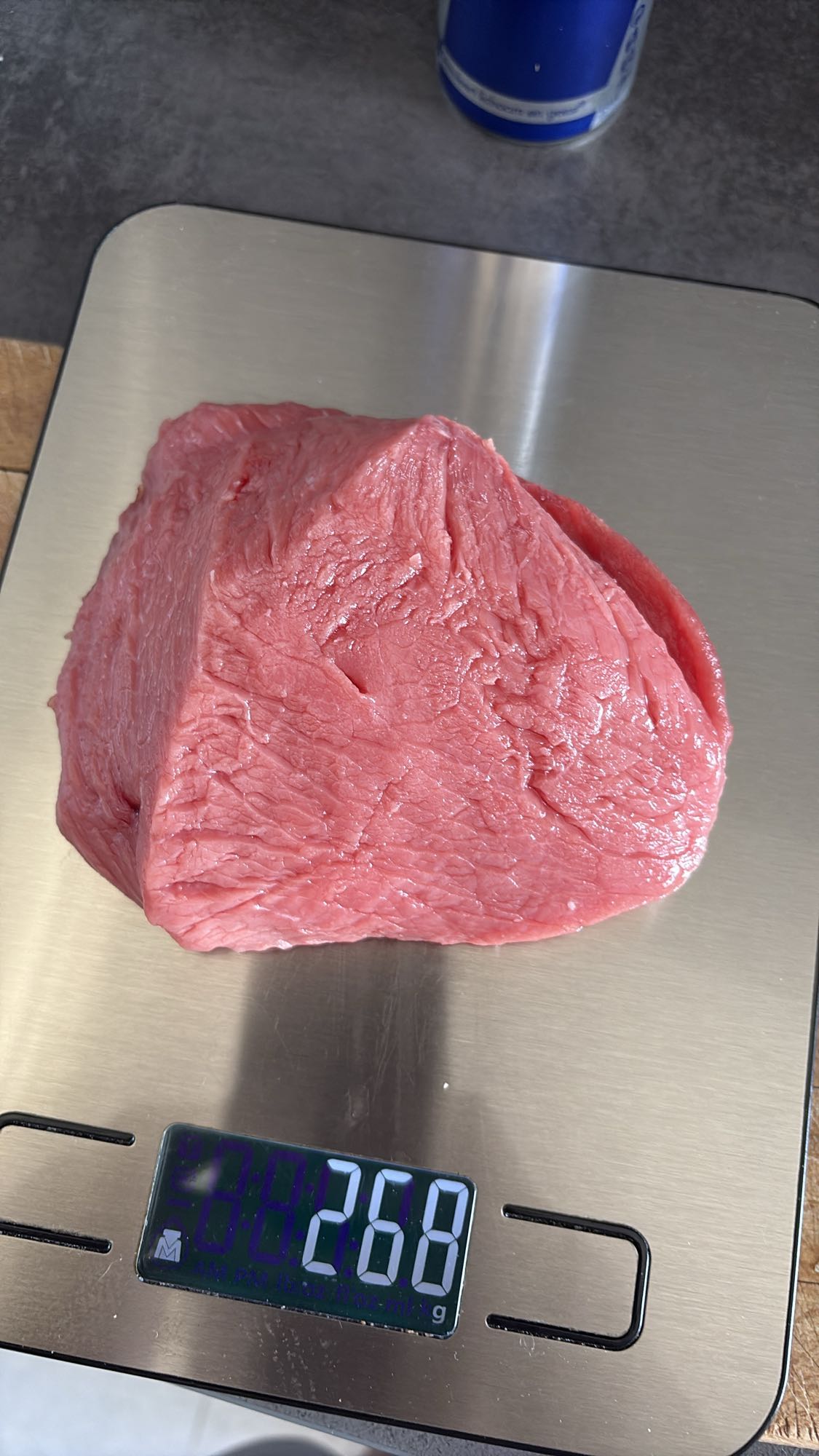 Runderbiefstuk op schaal