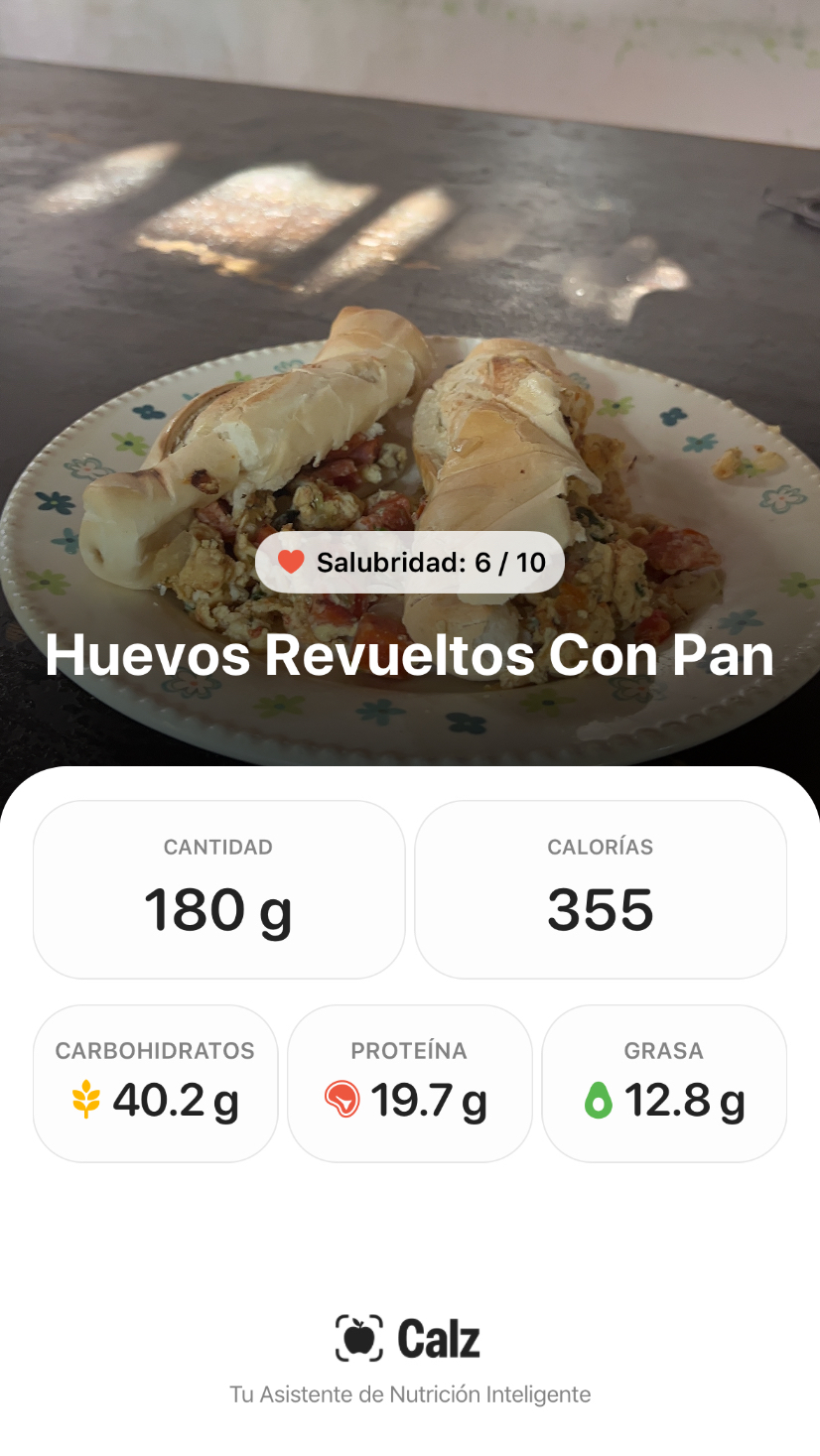 Huevos revueltos con pan