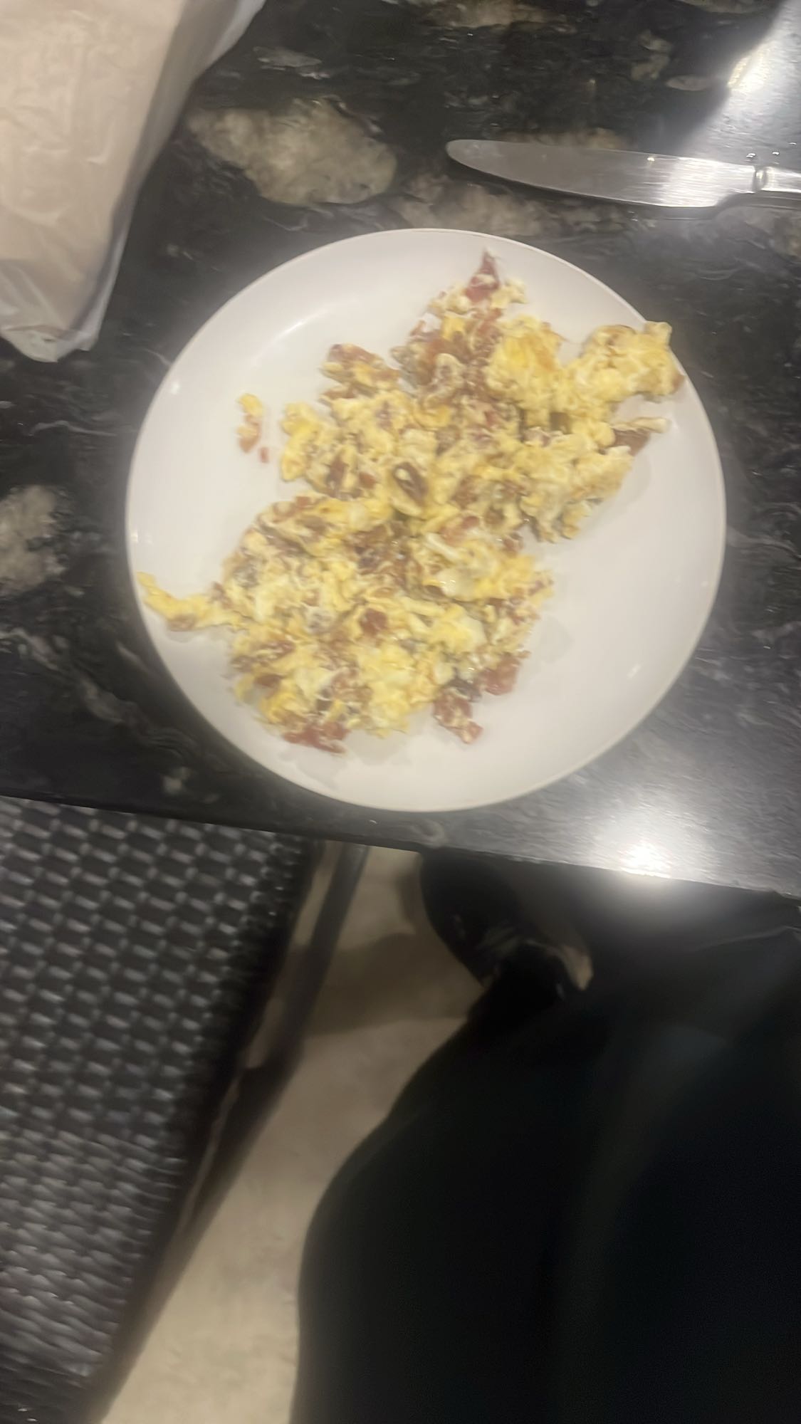Huevos con tocino