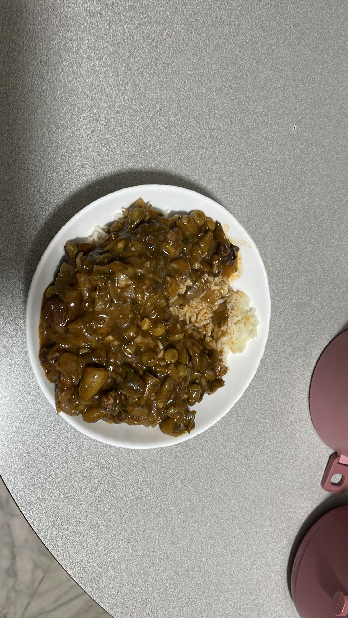 Beef stew with rice