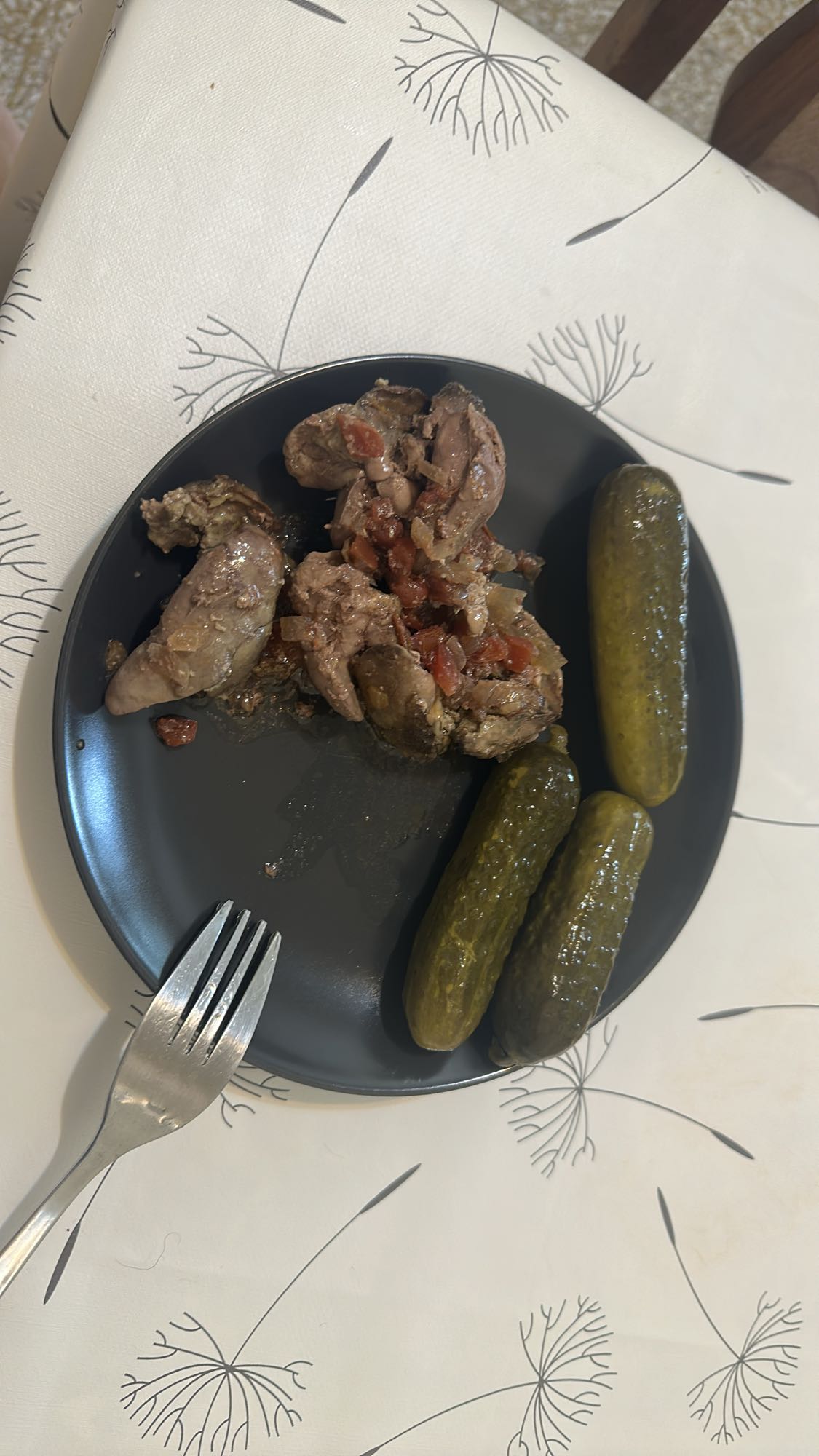 Liver with pickles