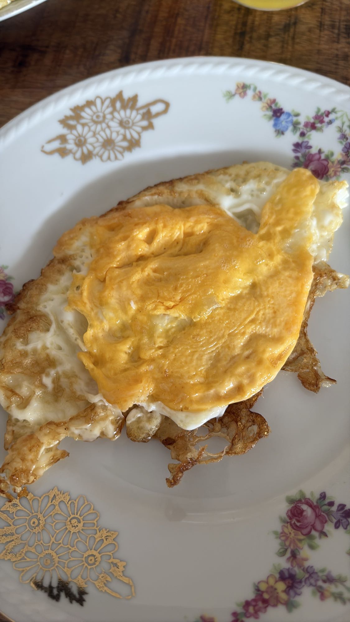 gebakken ei met kaas