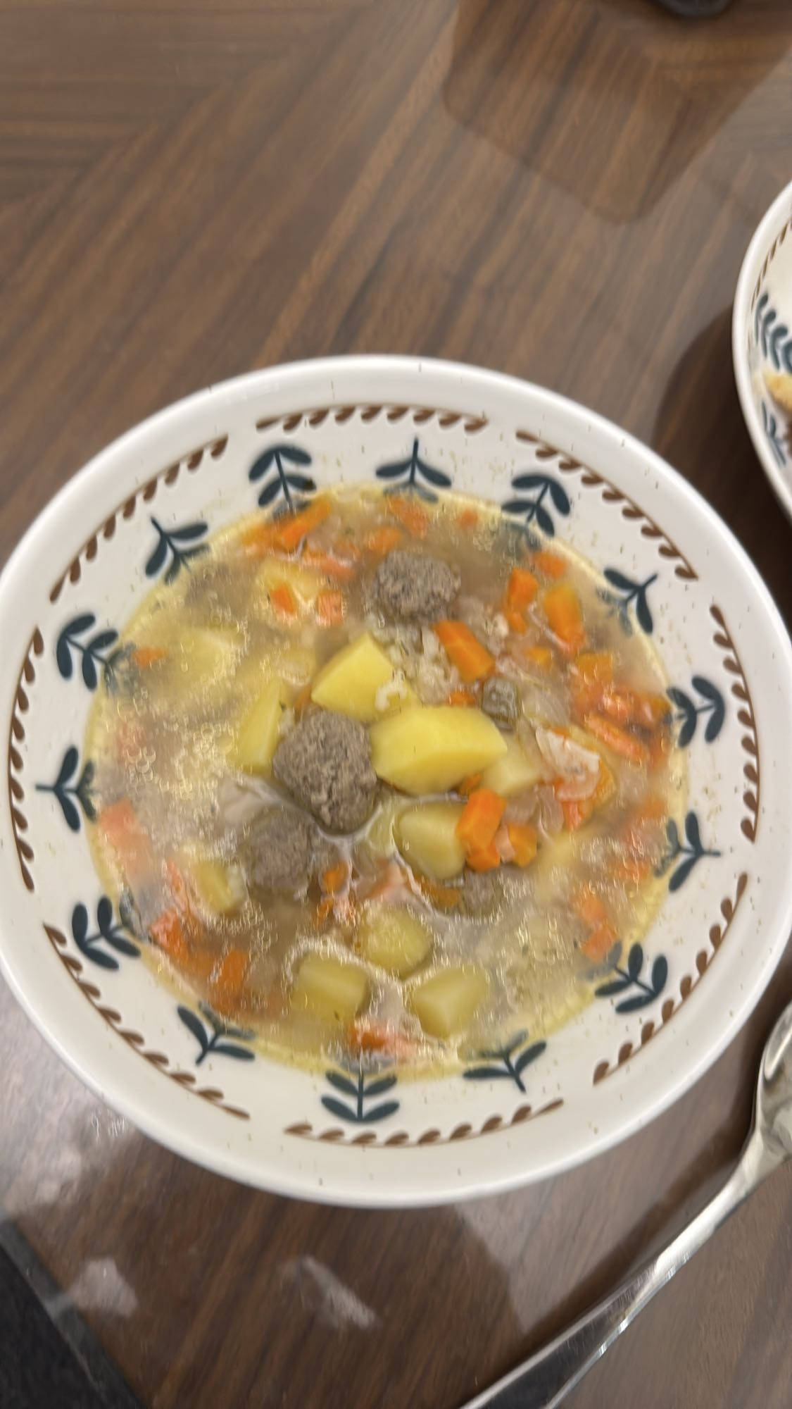 суп с фрикадельками